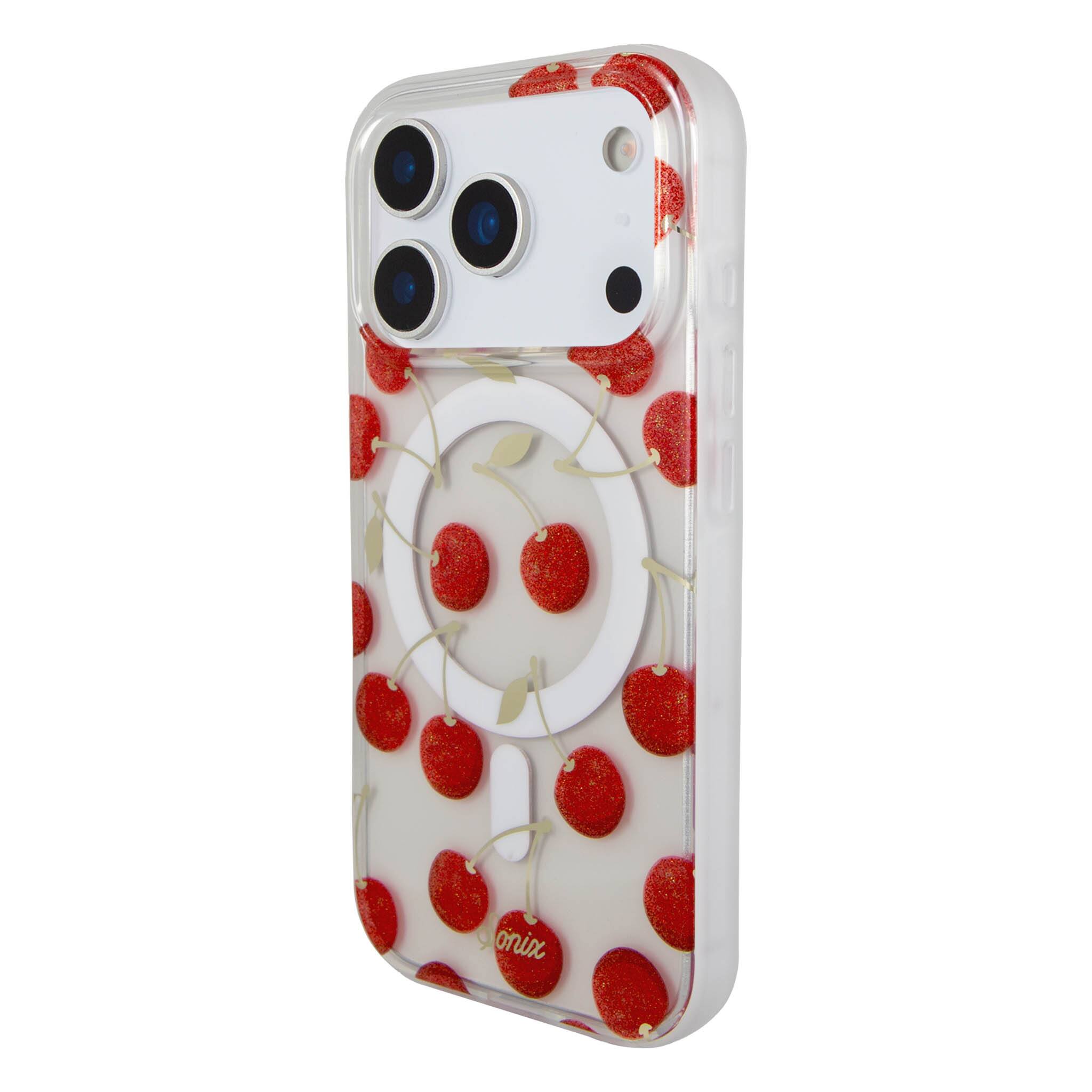 Left. Sonix - Sonix iPhone 17 Pro MagSafe Phone Case - Cherry On Top - Cherry On Top.