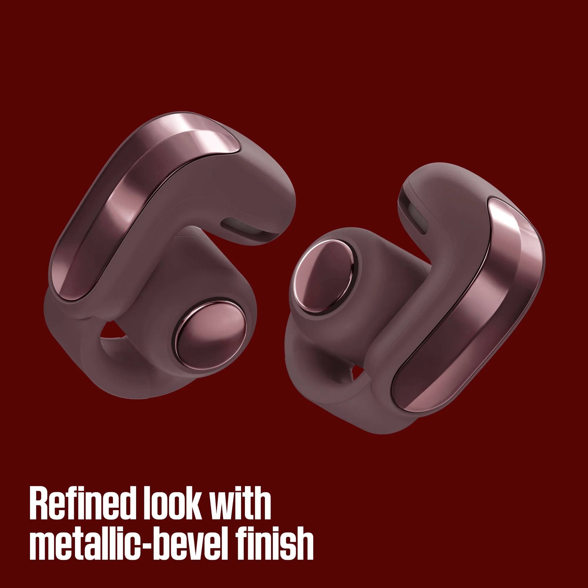 Refined look with metallic-bevel finish