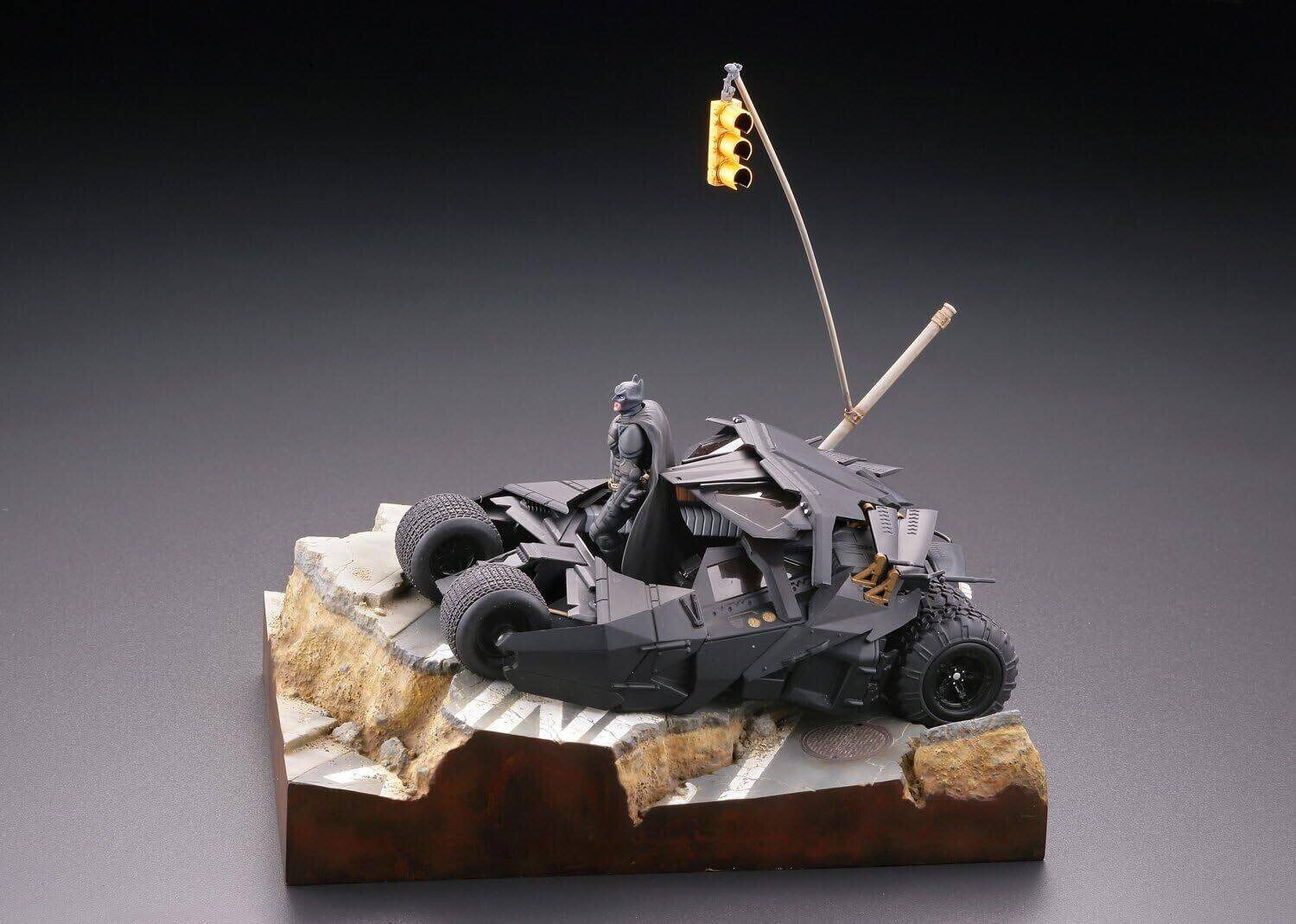 Alt View 2. PopMarket - Batman: Dark Knight Trilogy - Legacy of Revoltech - Batmobile Tumbler in Gotham City   - COLLECTIBLES - Multicolor.