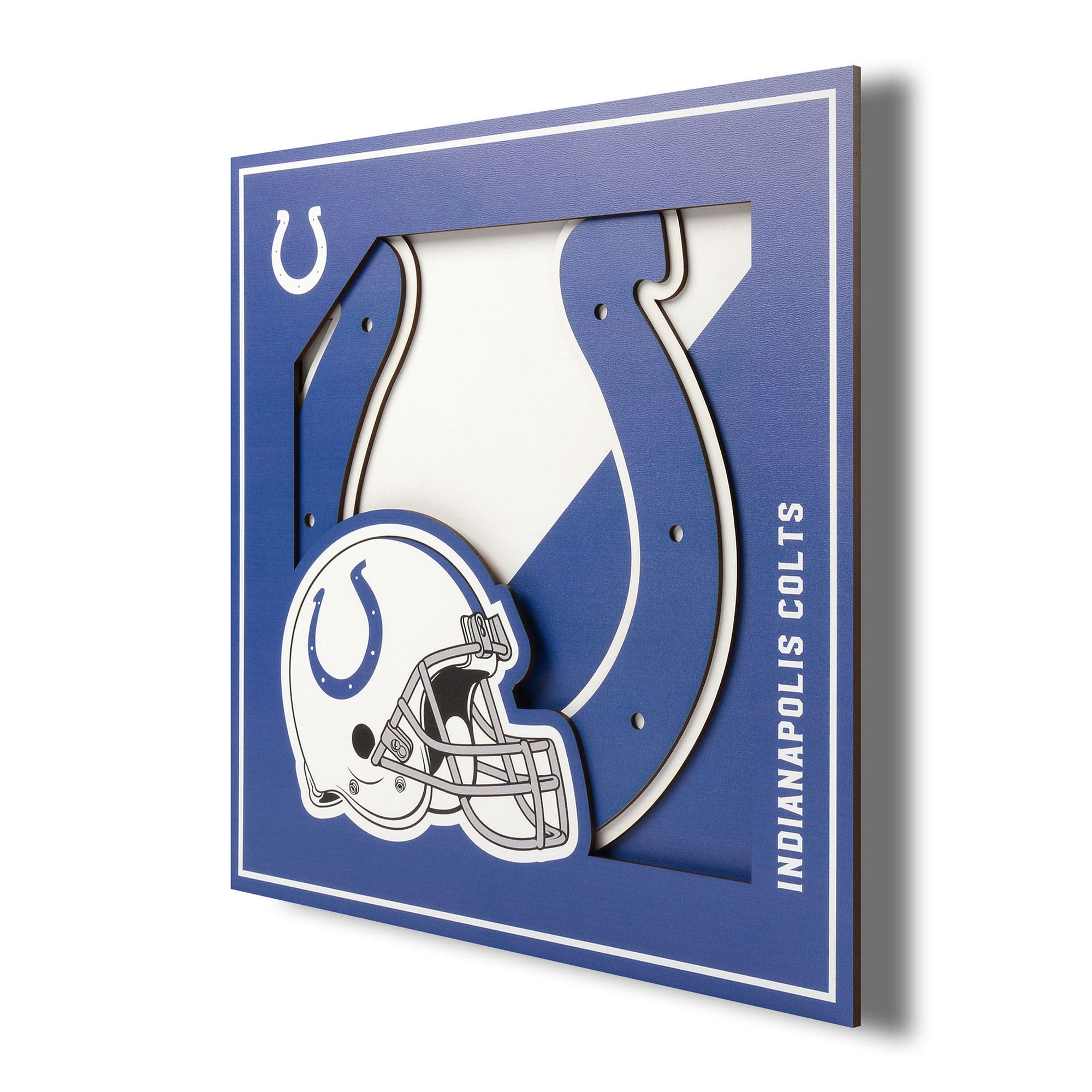 YouTheFan - Indianapolis Colts 12'' x 12'' 3D Logo Wall Art - Multicolor price history on PriceWatchPro