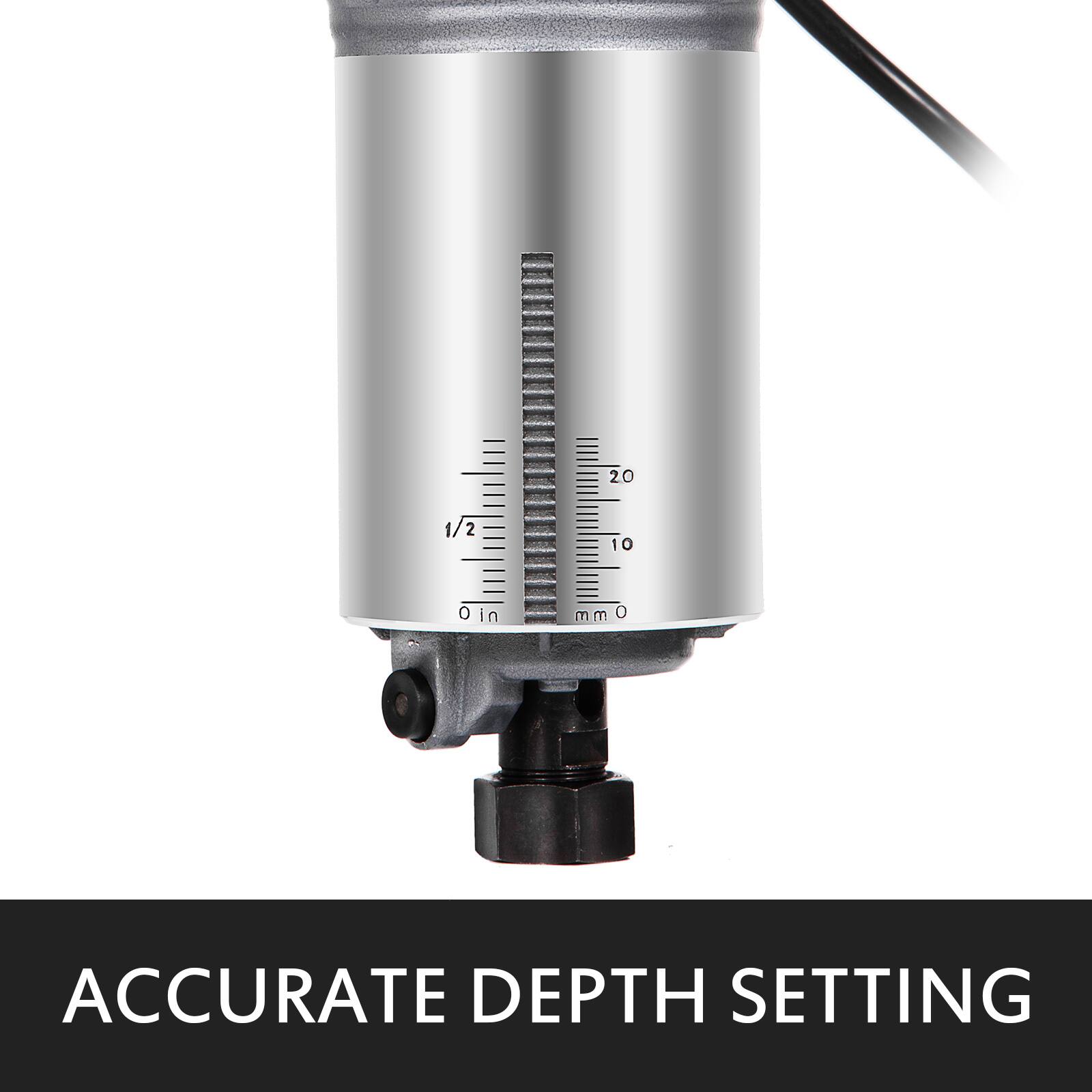 20
1/2
10
0 in
mm 0
ACCURATE DEPTH SETTING