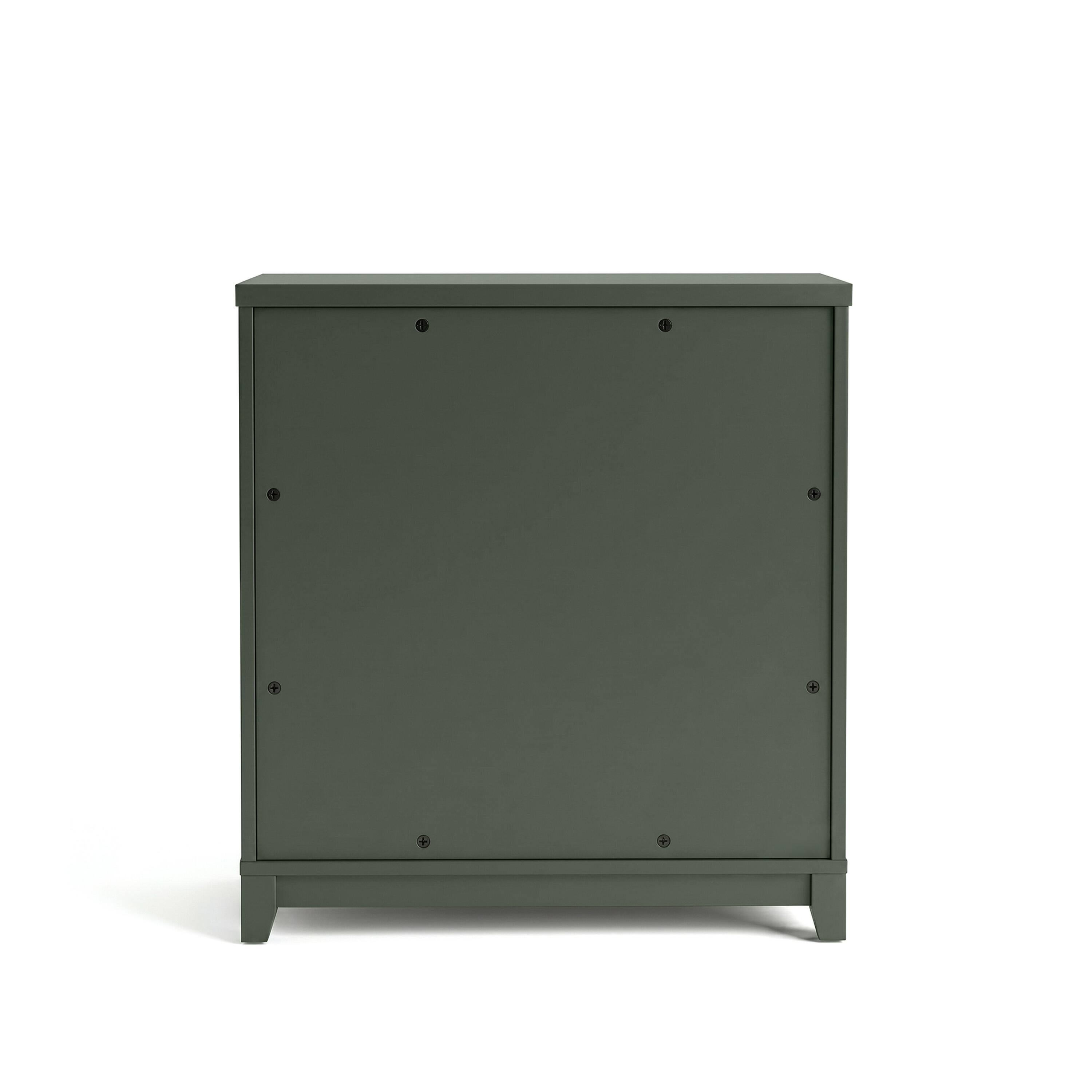 Alt View 10. Martha Stewart - Bedford Modular Storage Cabinet, Glass Soft-Close Doors with Hardware, Adjustable Shelf, Solid Wood Frame/Legs - Fern Green Frame/Gunmetal Hardware.