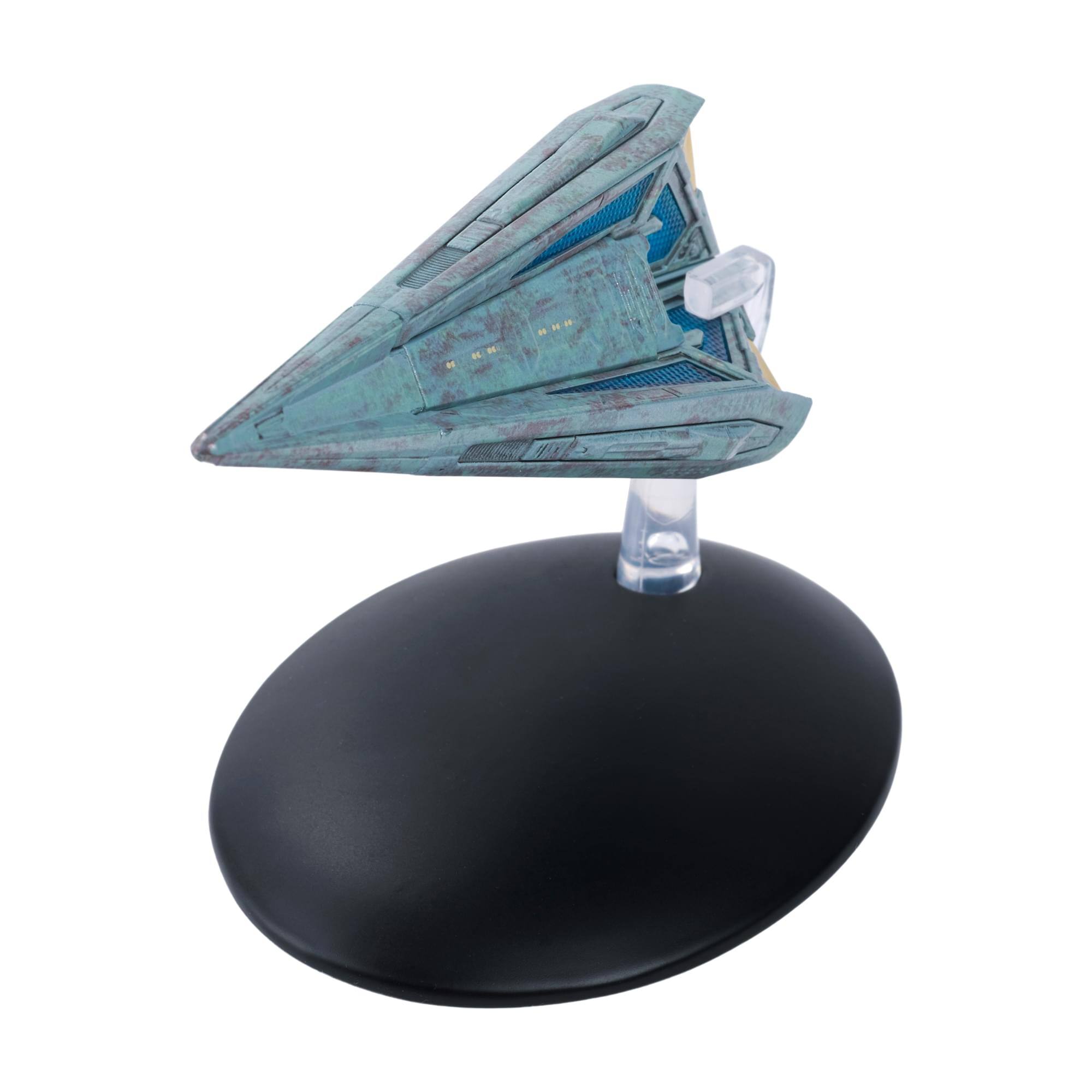 Alt View 2. Eaglemoss - Eaglemoss Star Trek Starship Replica | Tholian Starship - Blue.