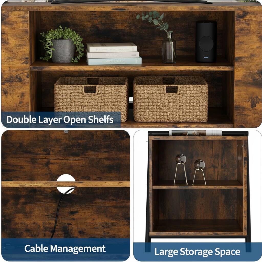 1. Lat - M 10 - AECLTTE - Double Layer Open Shelves Cable Management Large Storage Space

Double Layer Open Shelves

Cable Management

Large Storage Space