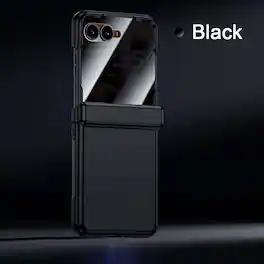 Dteck - Rugged Case for Motorola Razr Ultra (2026) with Built-in HD/Privacy Screen Protector, Full Body Hinge Protective Cover - A