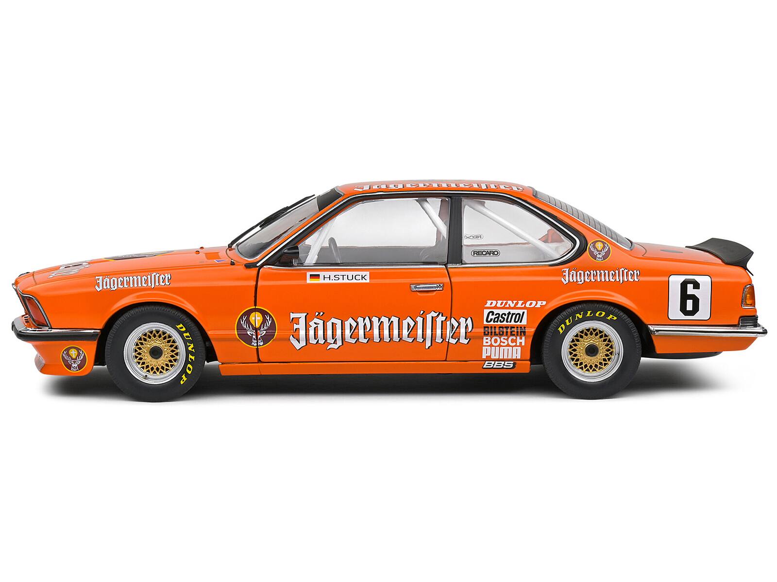 Sure, here is the corrected and grouped text from the image:

- Jägermeister
- H. STUCK
- DUNLOP
- Castrol
- BILSTEIN
- BOSCH
- PUMA
- BBS
- RECARO
- 6