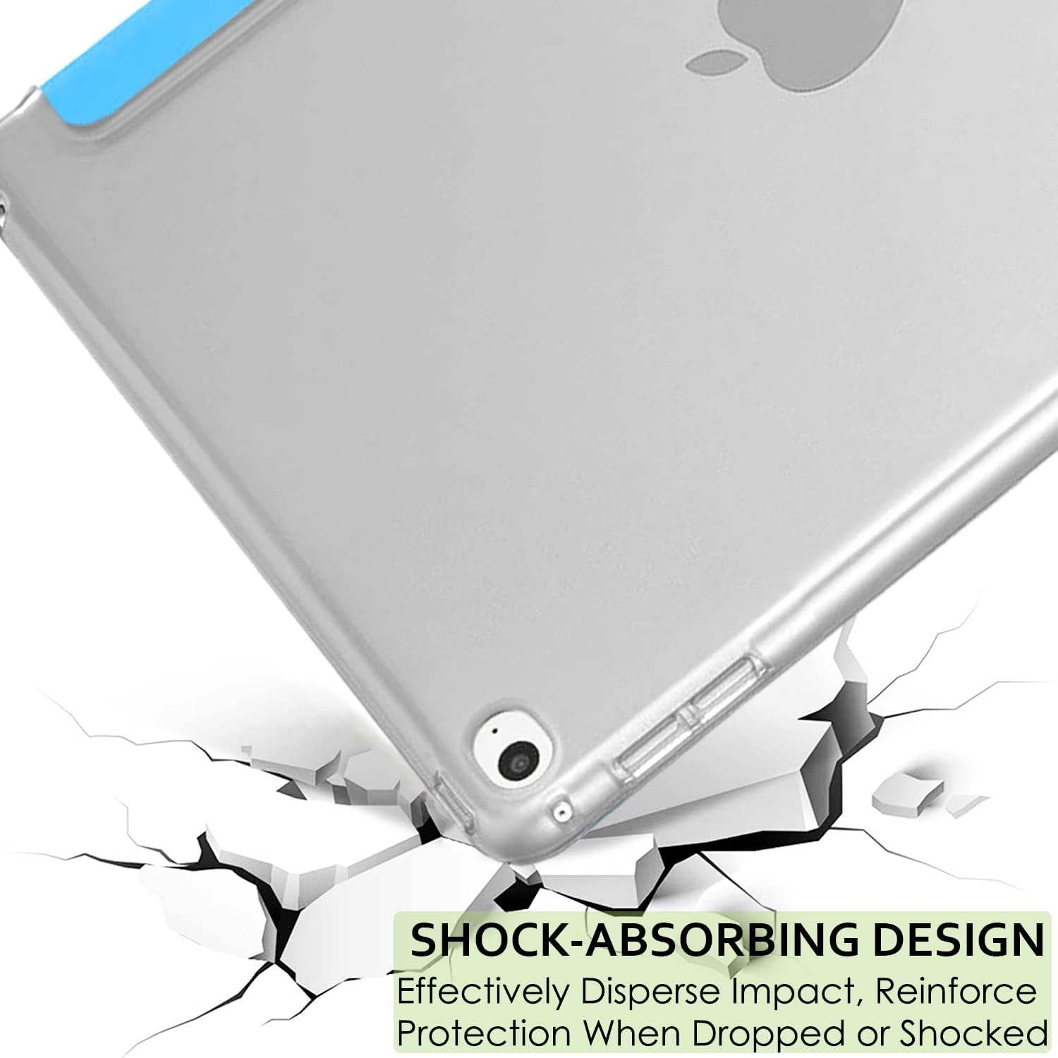 SHOCK-ABSORBING DESIGN  
Effectively Disperse Impact, Reinforce Protection When Dropped or Shocked