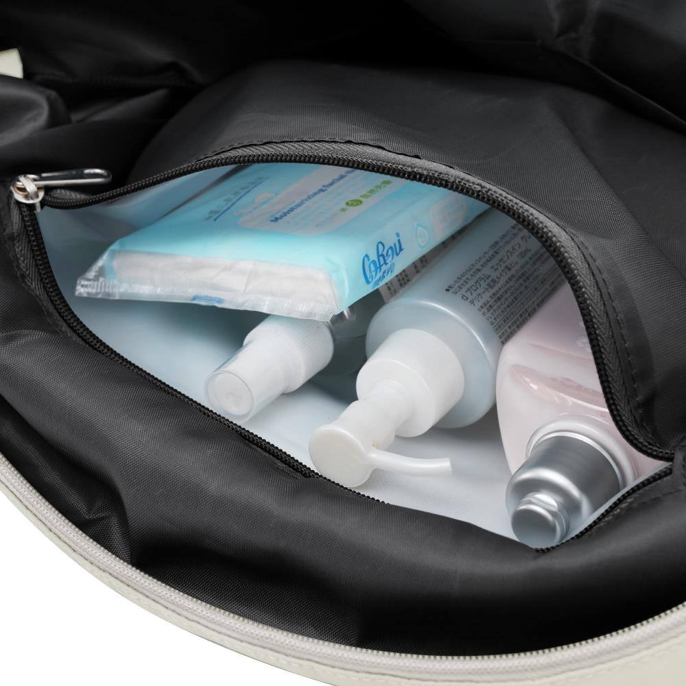 Alt View 1. BreeBe - 4 Piece Luggage Set, Expandable ABS Durable Suitcases with Travel Bag, Carry On Set with 360° Spinner Wheels - Ivory.