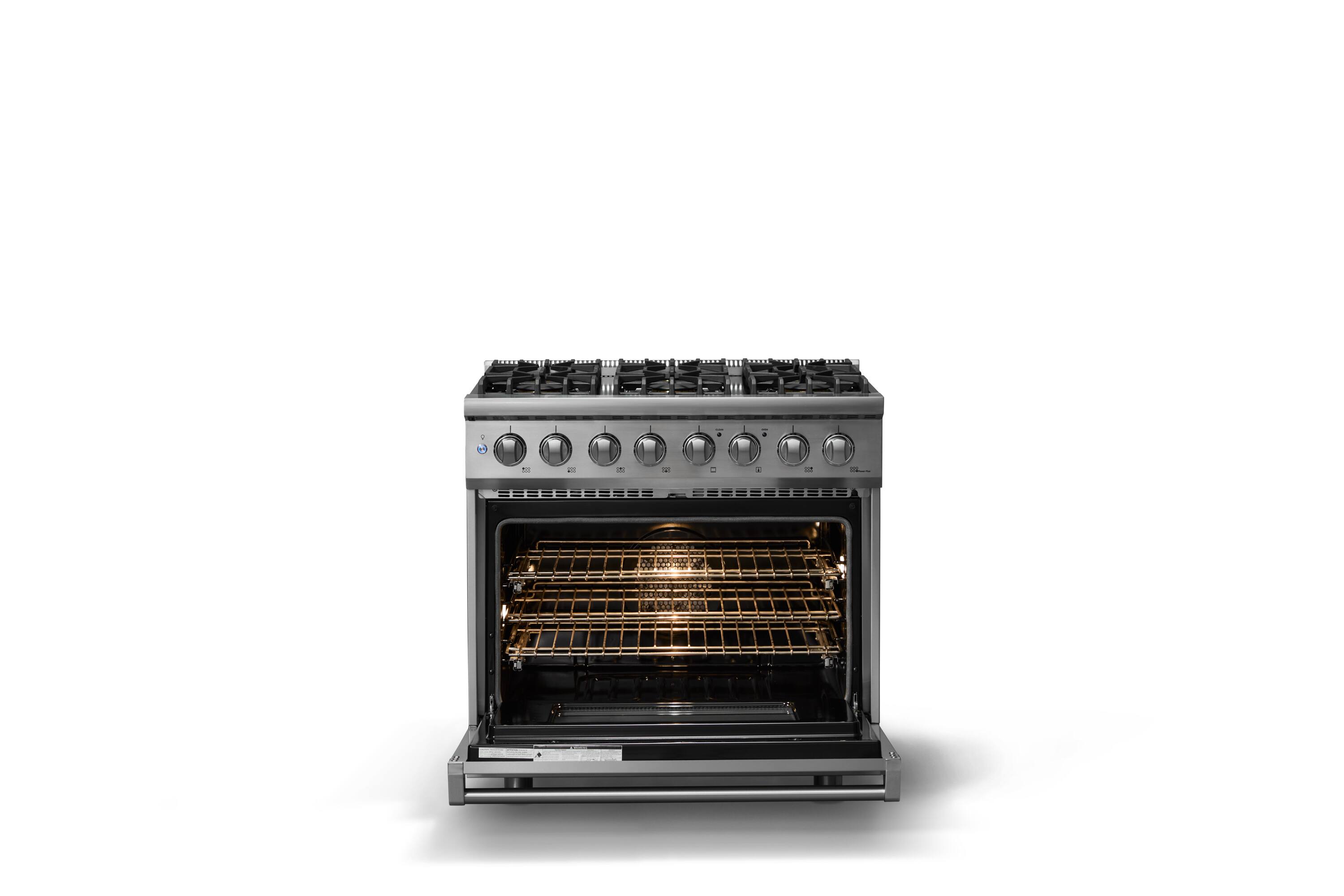 Alt View 2. Viking - Pro 5 Series 5.6 Cu. Ft. Freestanding Sealed 6 Burner Dual Fuel Convection Range - Stainless Steel - Stainless Steel.