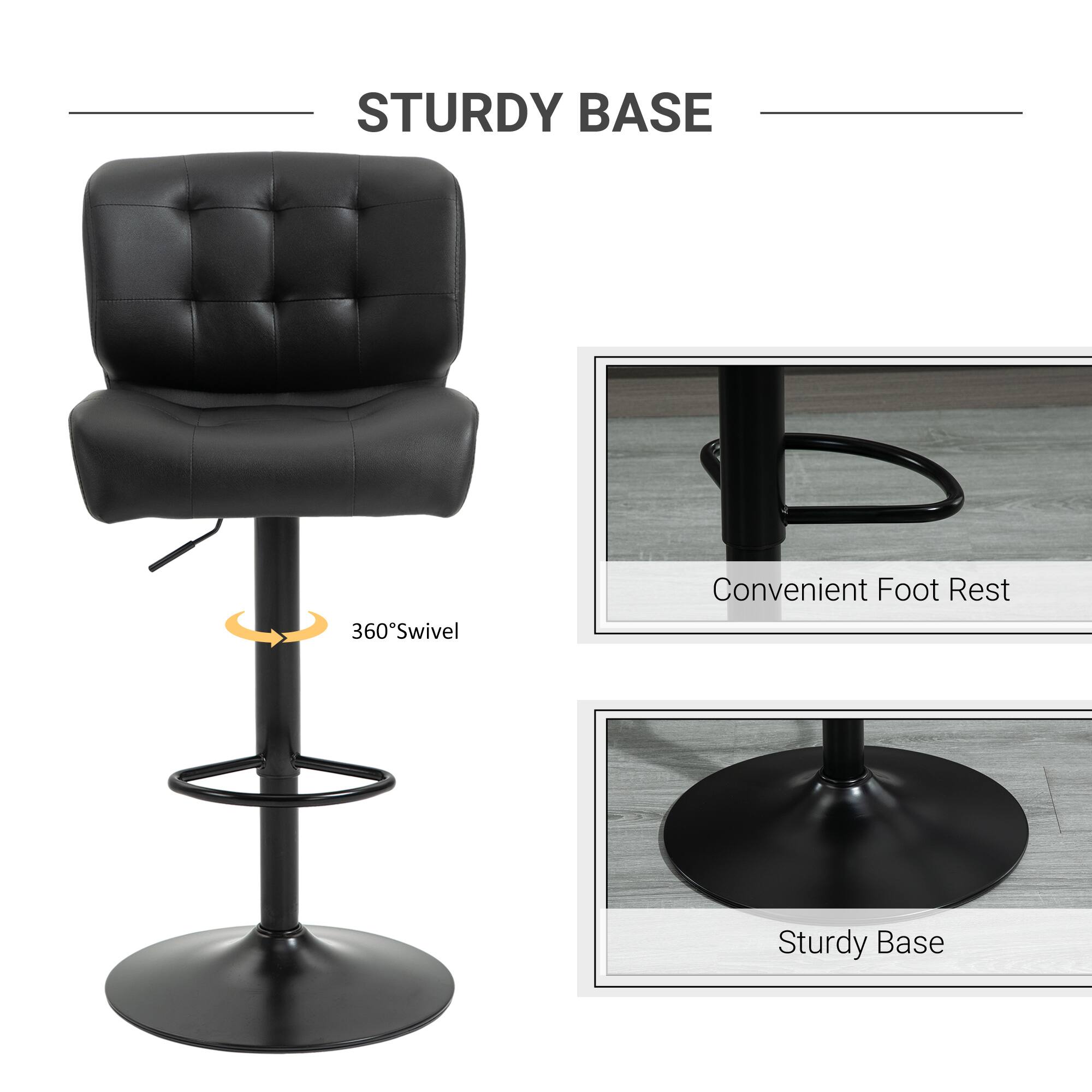 STURDY BASE, 360°Swivel, Convenient Foot Rest, Sturdy Base