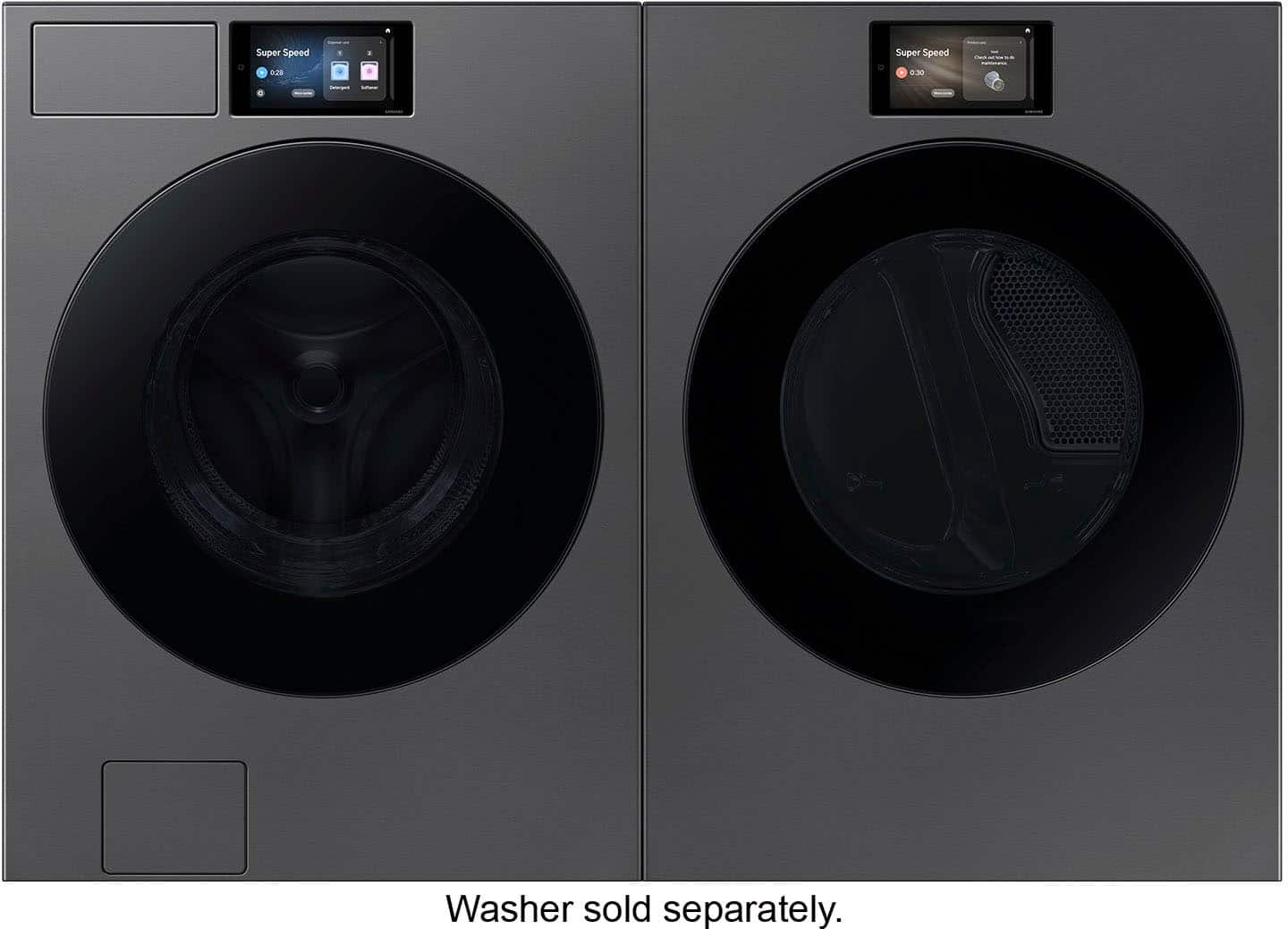Washer sold separately.