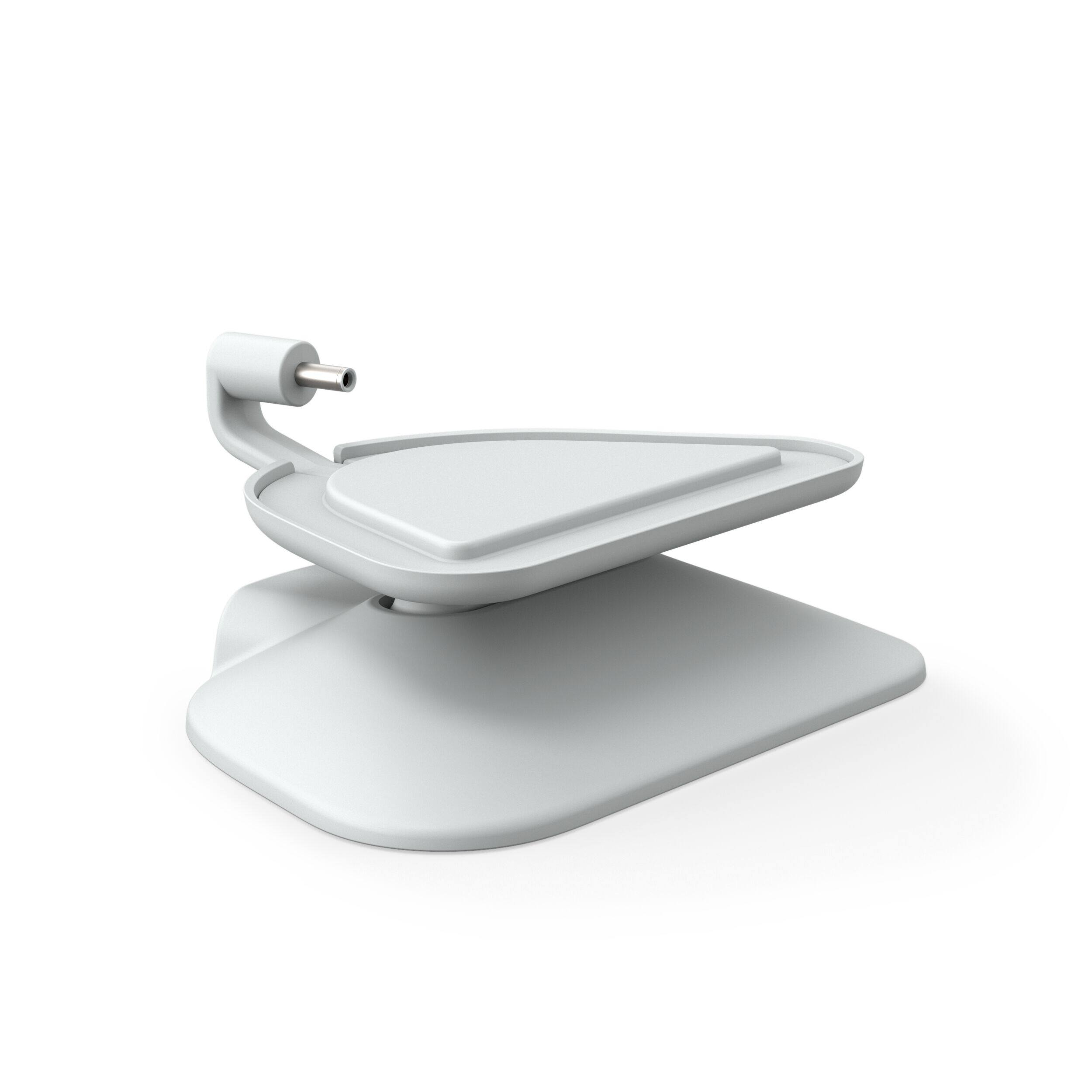 Angle. Amazon - Stand for Echo Show 5 (3rd Gen) - Adjustable stand with USB-C Charging Port (Echo Show not included) - Glacier White.