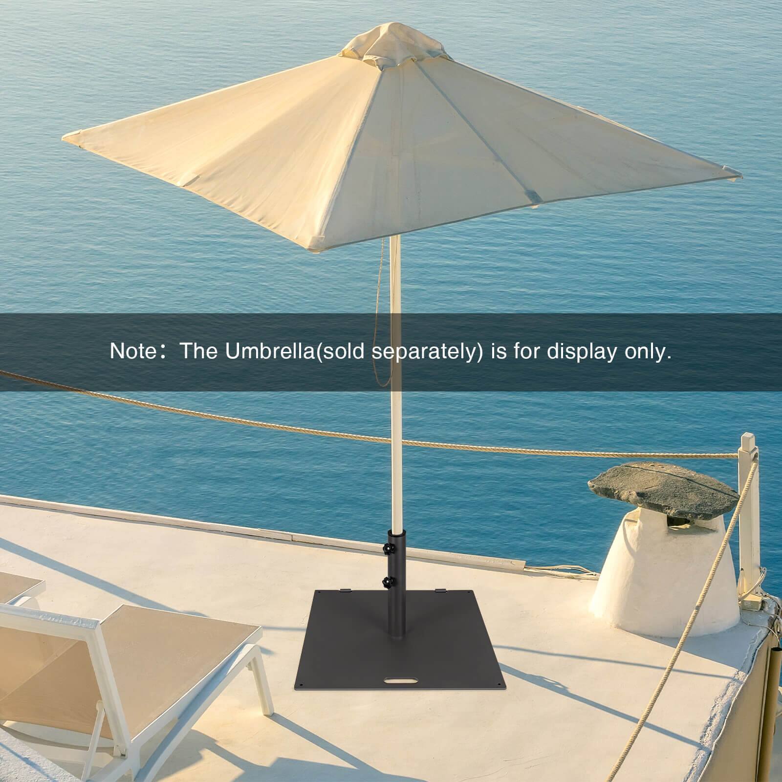 Note: The Umbrella(sold separately) is for display only.