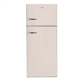 Conserv - 30 inch Retro 18 cu. ft. Top Freezer Apartment Refrigerator with Ice Maker 110V Counter Depth - Cream
