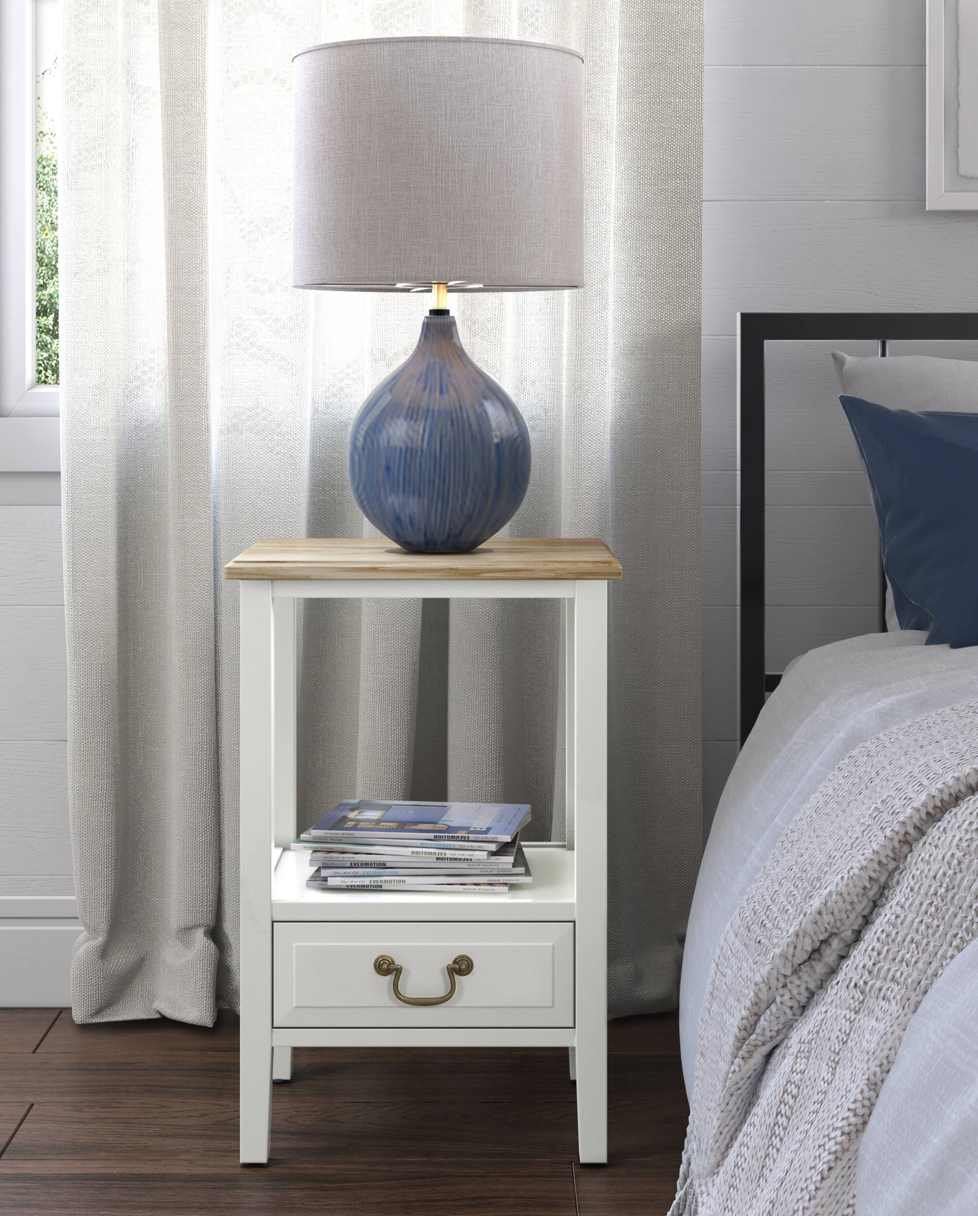 Angle. Click Decor - Harris End Table - White.