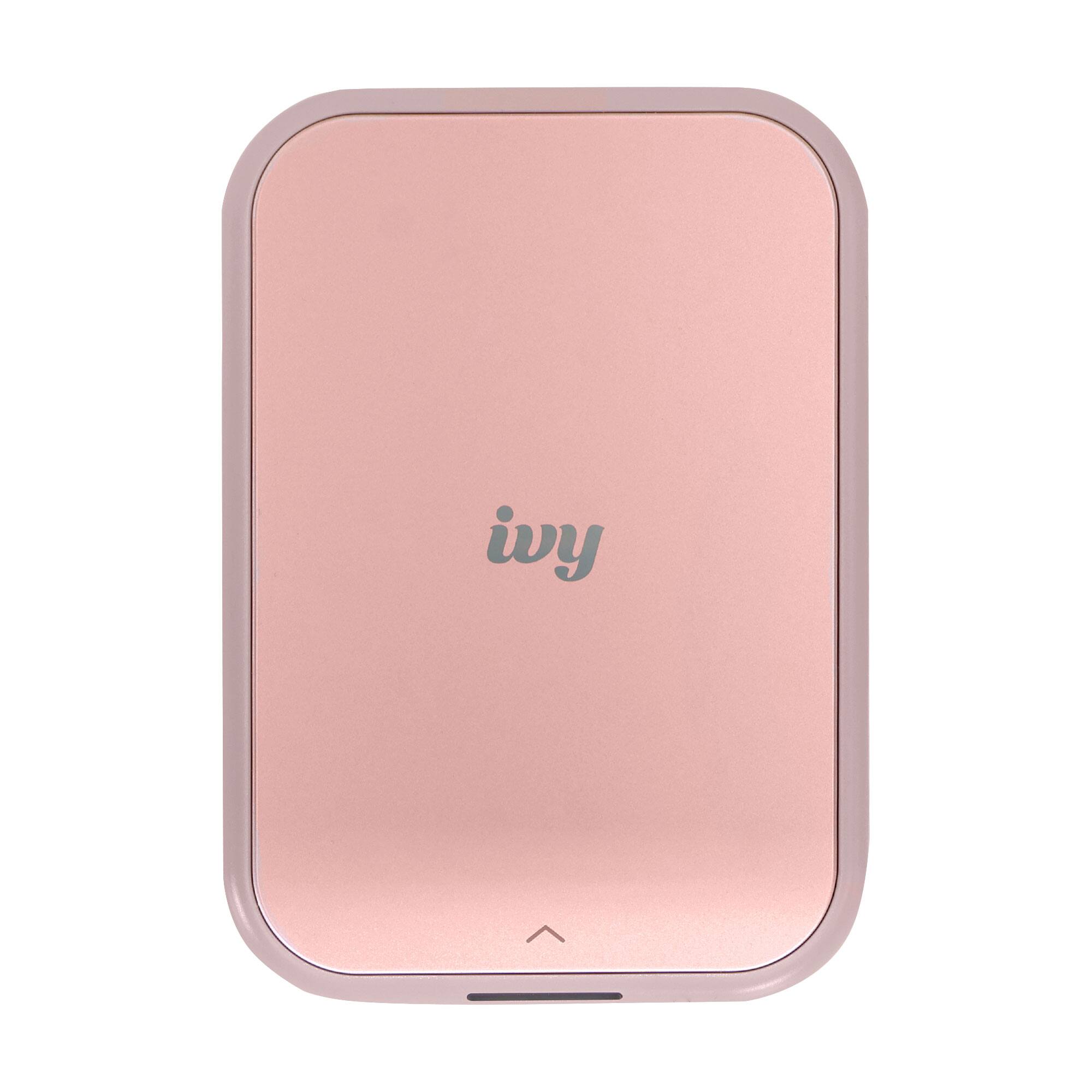 Left. Canon - Canon IVY 2 Mini Photo Printer Blush Pink + 2 x 3" ZINK Photo Paper (50 Sheets) - Blush Pink.
