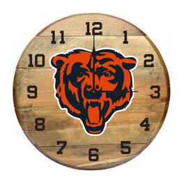 Imperial - Chicago Bears Oak Barrel Clock - Multicolor