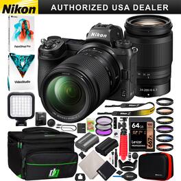Nikon - Z6II Full-Frame Mirrorless Camera + 24-200mm Lens Kit + Photography Bundle