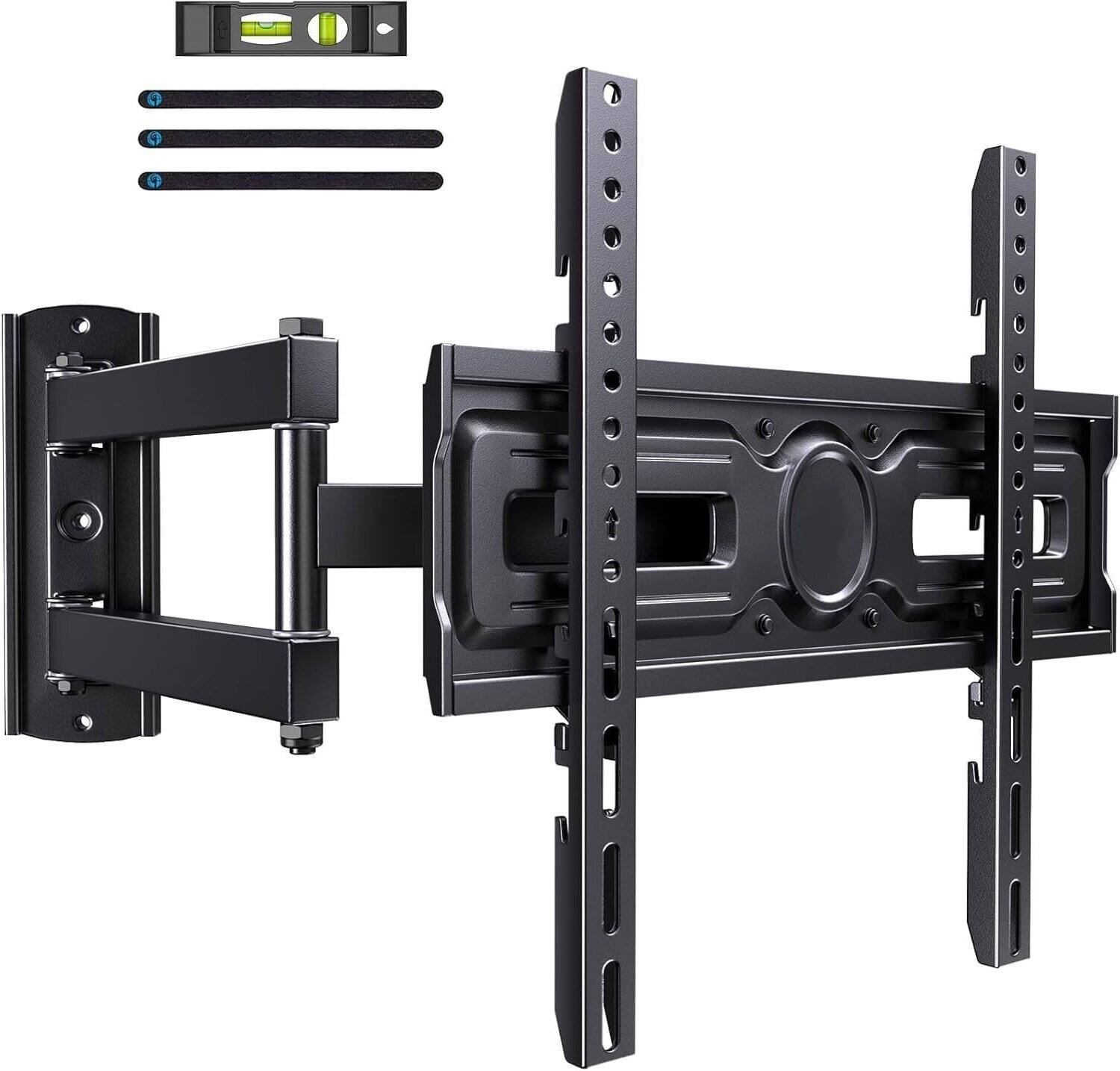 Front. Dazzed Corner - Full Motion TV Wall Mount 26–65", Corner Articulating Arm, VESA 400x400 - Black.