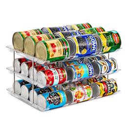 Sorbus - Canned Goods Organizer – Holds up to 48 standard cans for easy storage and access - Clear