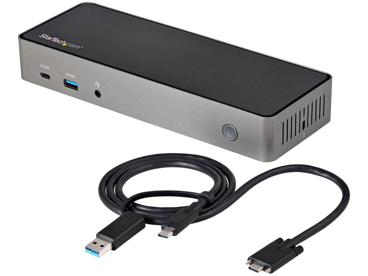 StarTech.com - USB-C & USB-A Dock - Triple 4K 60Hz Monitor Dock w/ DP/HDMI, 85W PD, 6x USB 10Gbps, GbE & Audio (DK31C3HDPD)