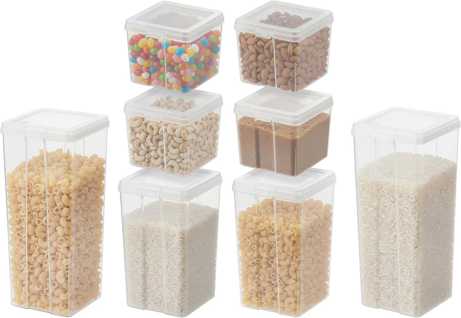 Front. IRIS USA - IRIS USA Food Storage Containers with Flip-Top Lid.