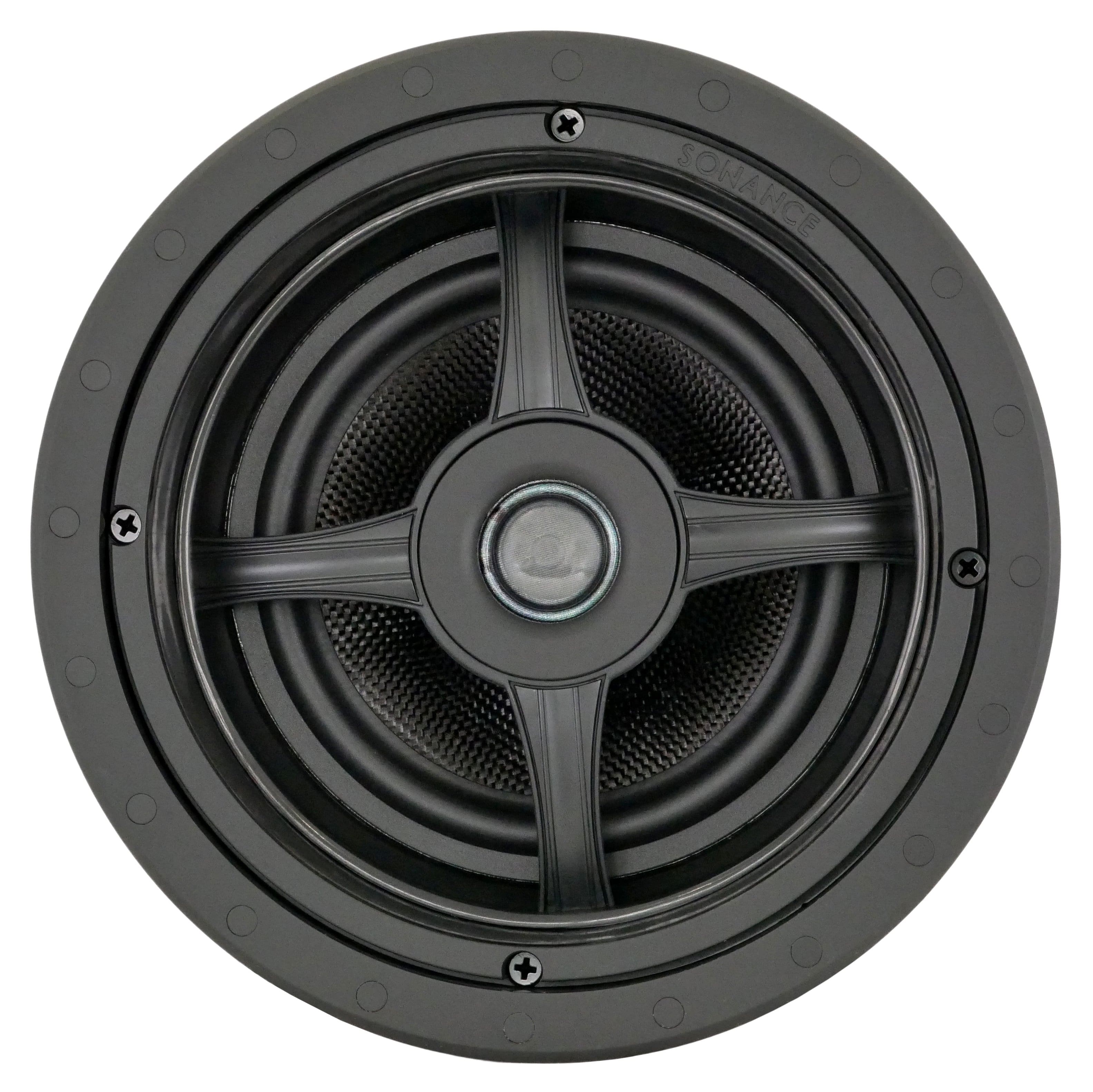 Angle. Sonance - MAG6R - Mag Series 6-1/2" 2-Way In Ceiling Speakers (Pair) - Paintable White.