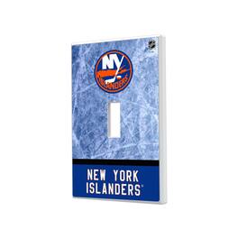 Keyscaper - New York Islanders Wordmark Single Toggle Lightswitch Plate - Multicolor