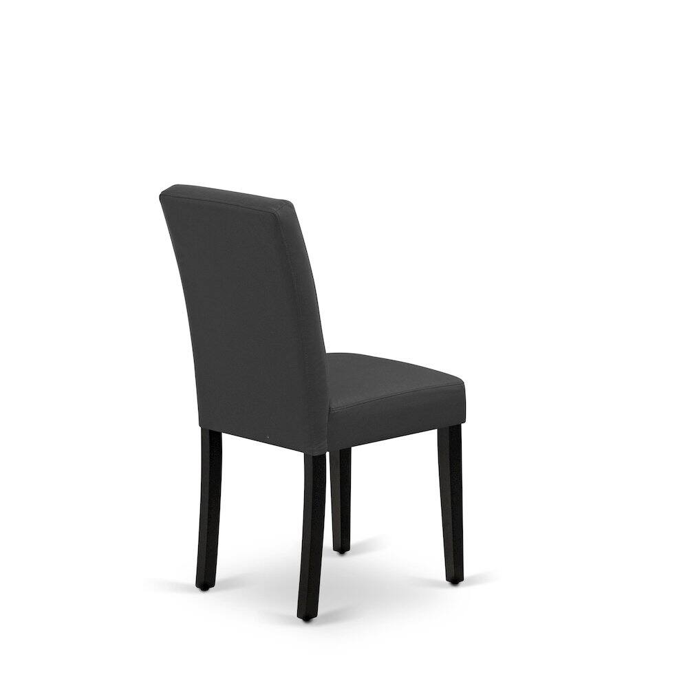 Alt View 8. East West Furniture - 5 Piece Kitchen Table Set contain A Dinner Table - Black.