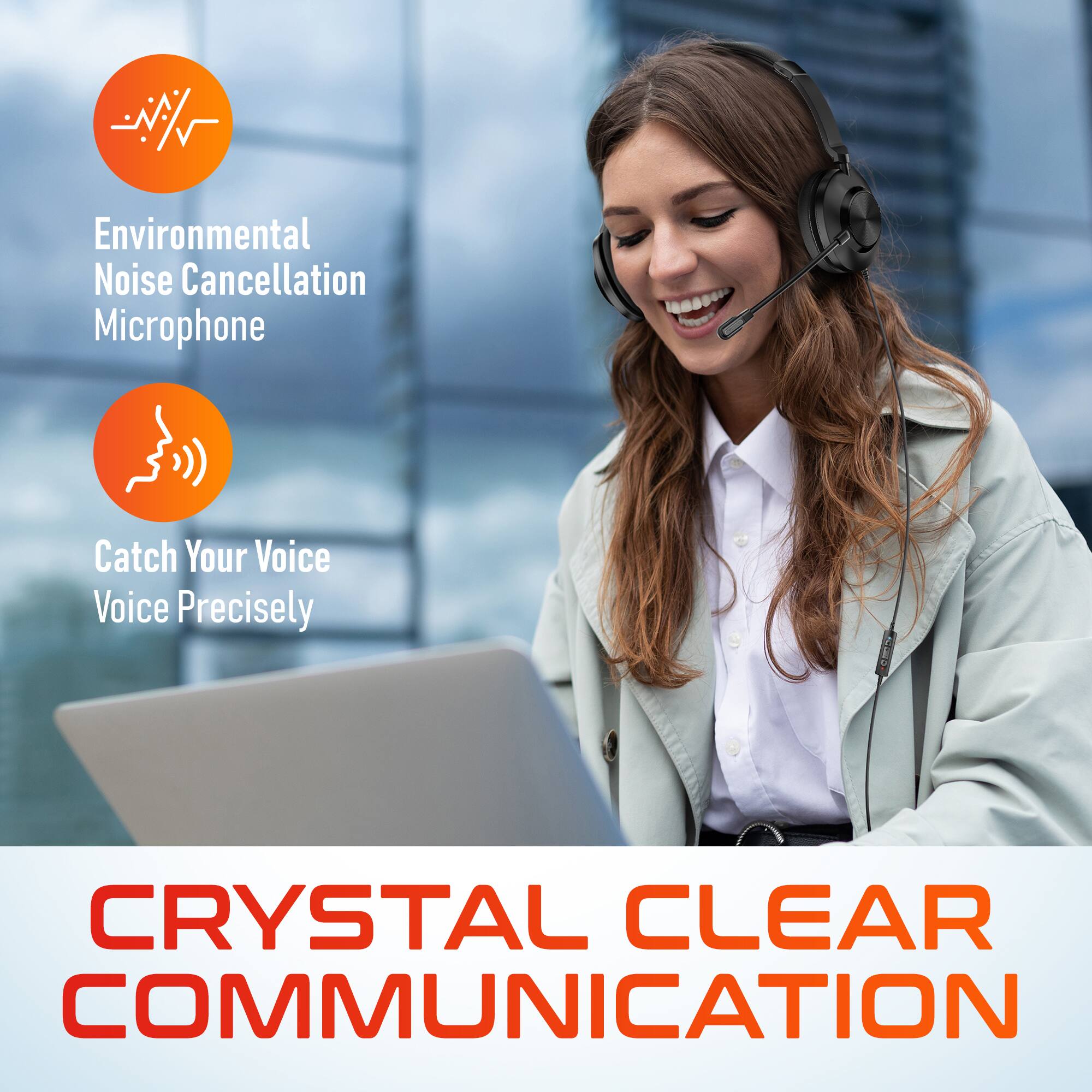 Environmental Noise Cancellation Microphone, Catch Your Voice, Voice Precisely, CRYSTAL CLEAR COMMUNICATION