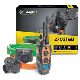 Dogtra - 2702T&B 1-Mile 2-Dog Remote Dog Training E-Collar | Three Beeper Modes with 127 Correction Levels | Waterproof - Black