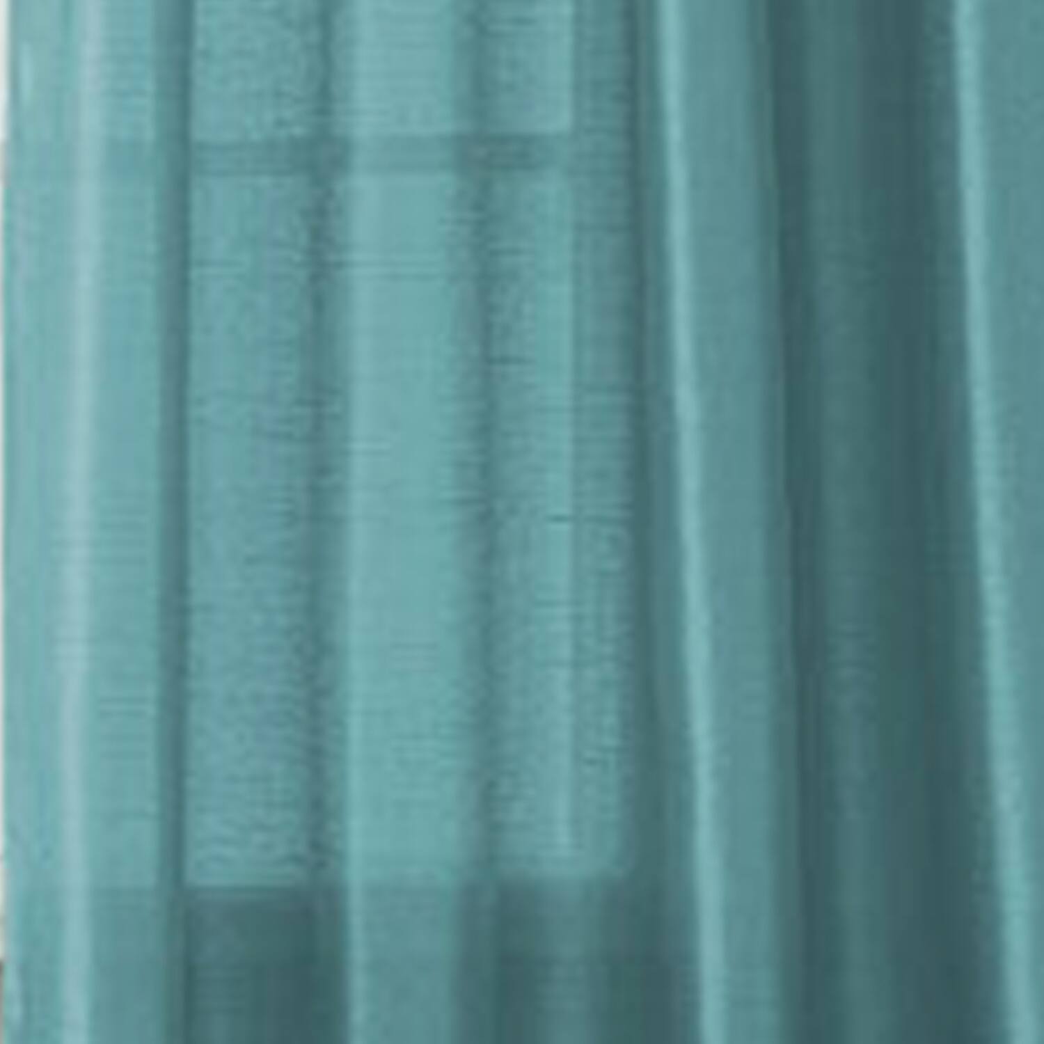 Alt View 2. RT Designers Collection - RT Designers Collection 100% Polyester 82 GSM Faux Silk Nikki Rod Pocket Curtain Panel 54" x 84" Teal - Teal.