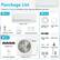 **Pancake List**
Comes in 5 boxes & delivery time may be different per box
- **Indoor Unit x 2**
- Remote Control x 2
- Screws x 2
- Instruction Manual x 2
- **Copper Line Set - 25ft x 2**
- Drain Hose - 7ft x 2
- **Outdoor Unit x 1**
- Instruction Manual
- **Signal Cable - 25ft**
- Wall Cover
- **Rubber Feet x 4**
- **Sealing Gum x 2**
- Drain Joint
- **Tape x 2**
- Liner Sleeve