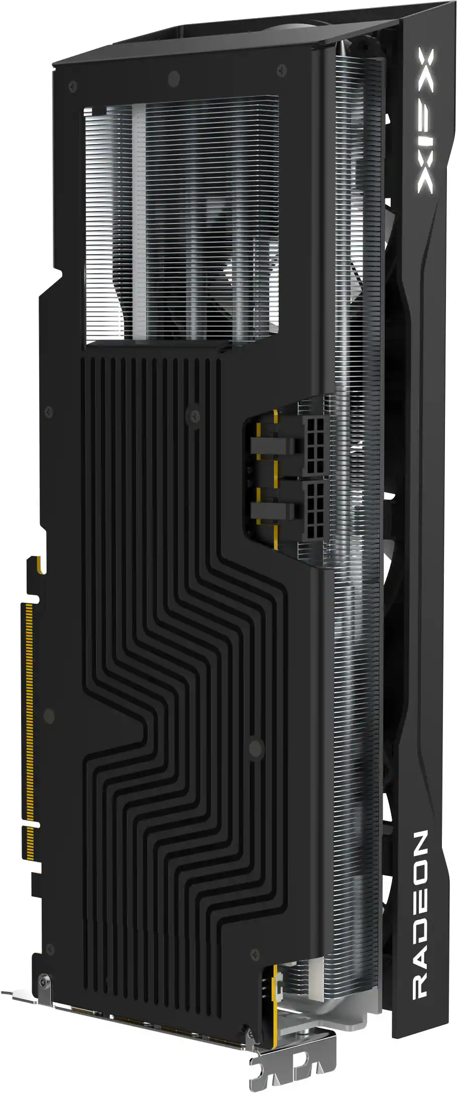 Back. XFX - Swift AMD Radeon RX 9070GRE Triple Fan Gaming Edition with 12GB GDDR6 HDMI 3xDP, AMD RDNA 4 - Black.