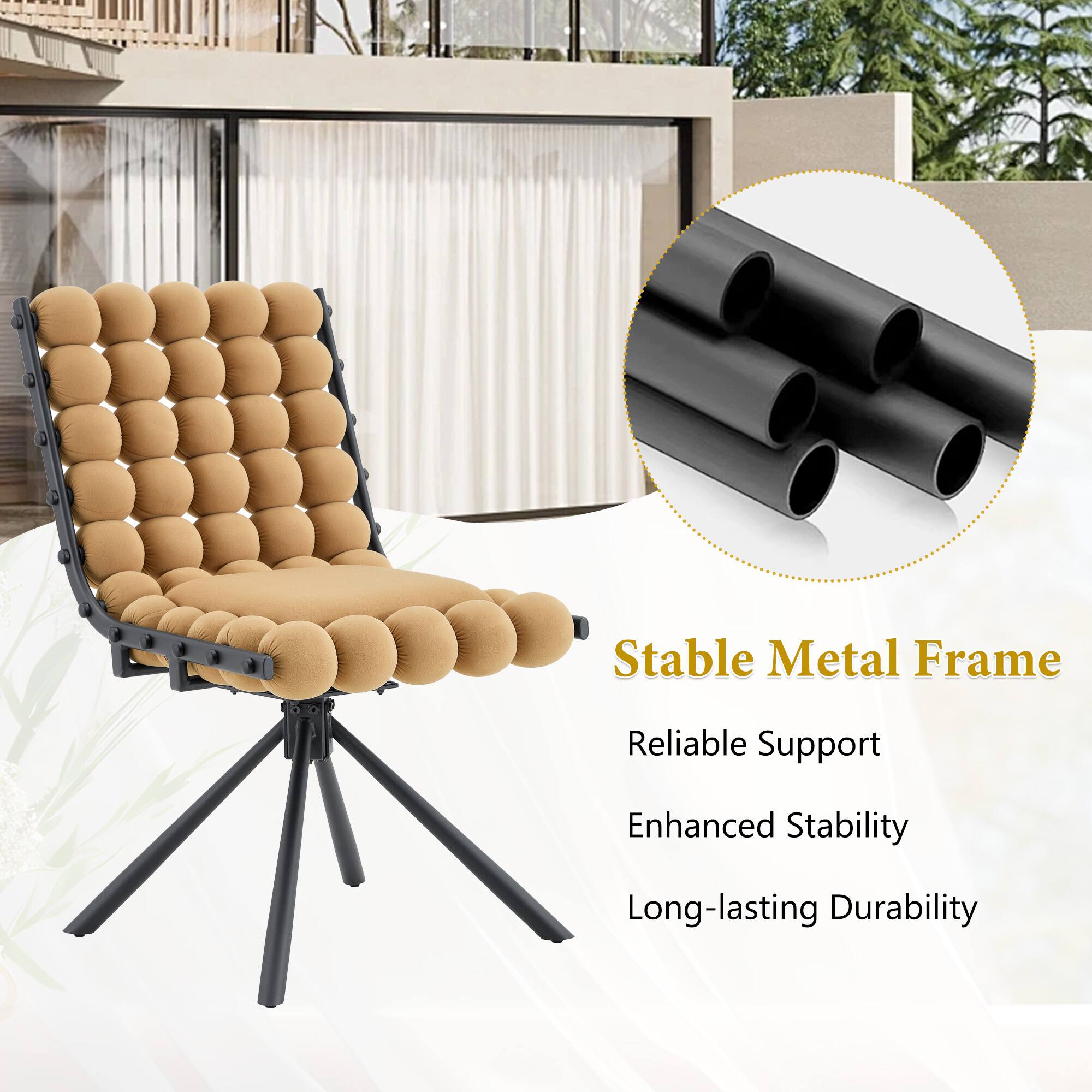 Stable Metal Frame  
Reliable Support  
Enhanced Stability  
Long-lasting Durability