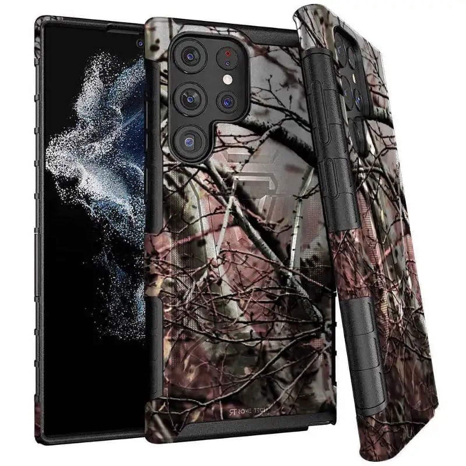 RomeTech - Rome Tech Dual Layer Holster for Galaxy S22 Ultra - Camo Tree