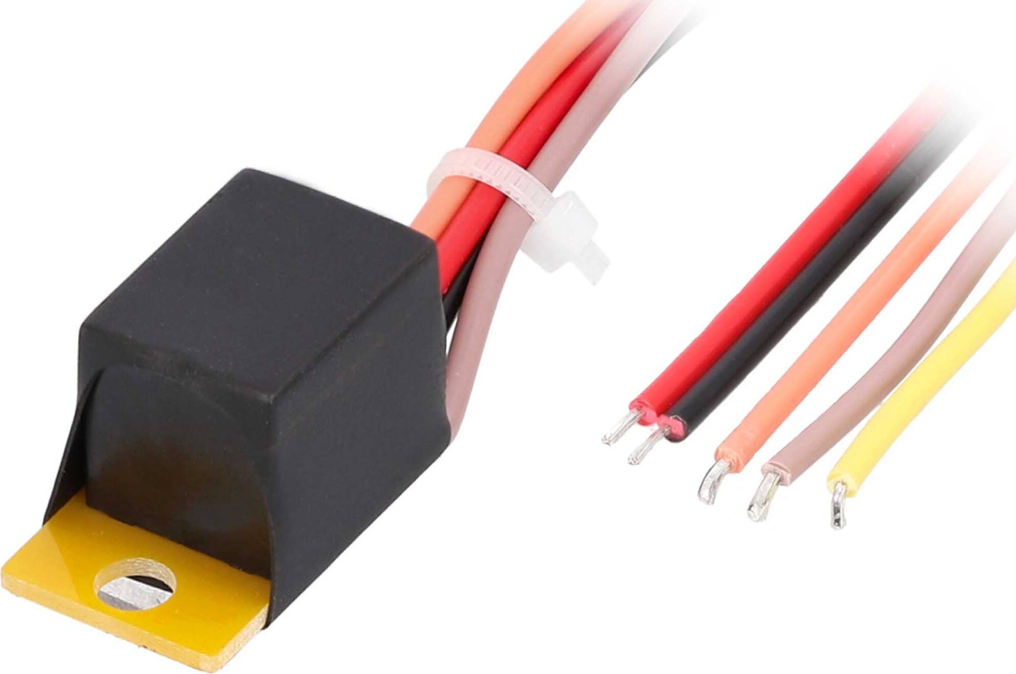 Left. Metra - Metra Mini Relay Pre-Wired 10/20A for Universal Vehicles - Black.