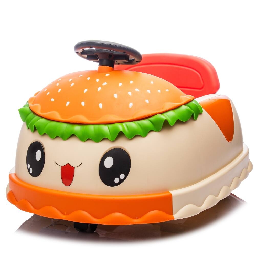 Alt View 2. Ropilly - Ropilly 12V Kids Electric Bumper Car Hamburger Design Ride On Toy.