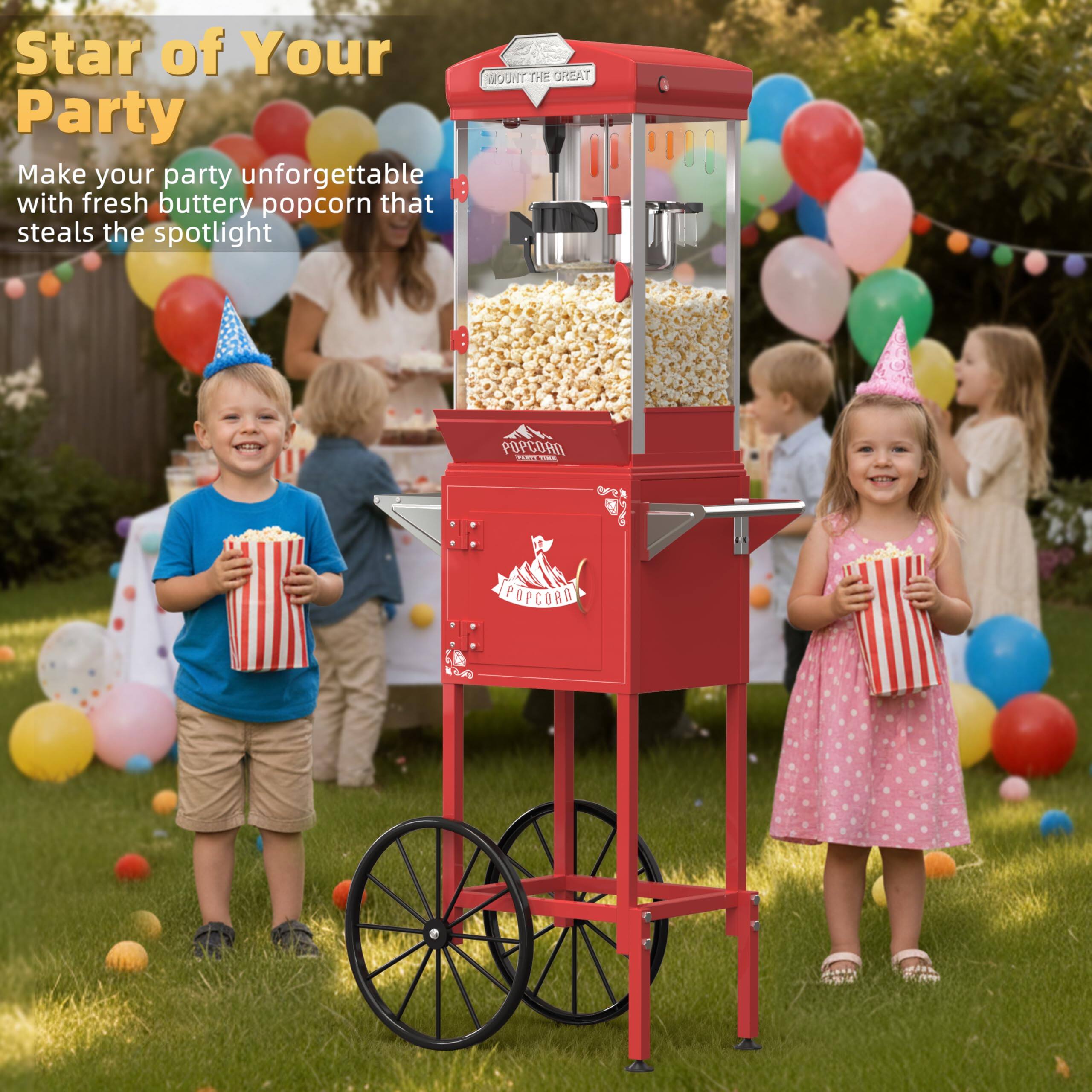 Star of Your Party  
Make your party unforgettable with fresh buttery popcorn that steals the spotlight