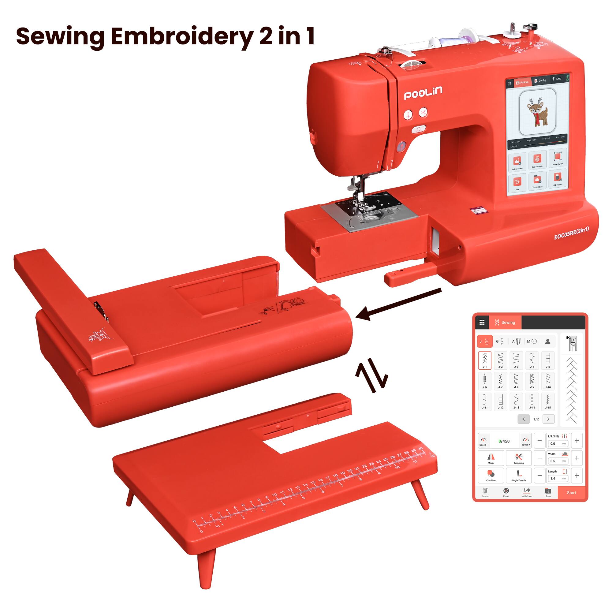 Sewing Embroidery 2 in 1  
POOLiN  
EOCOSRE(2017)