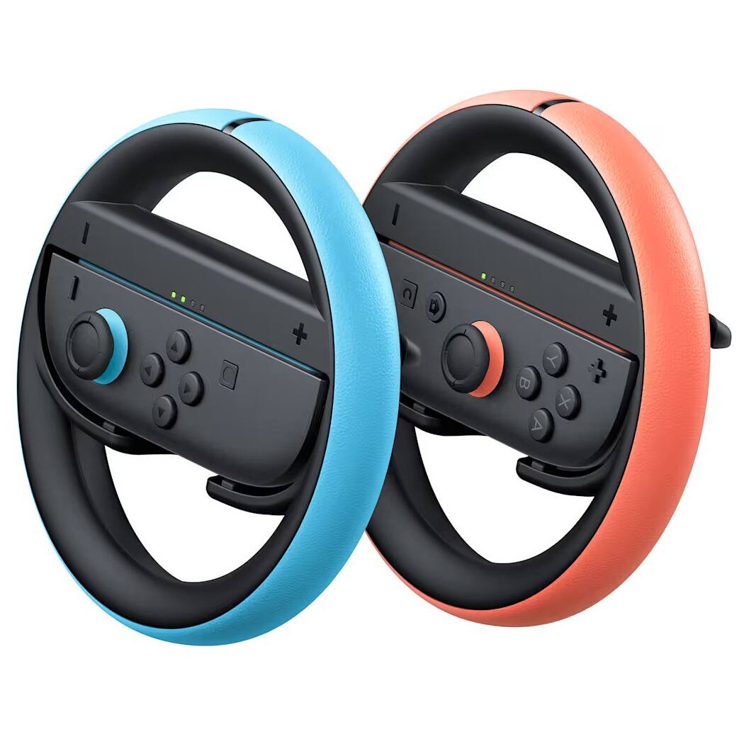 Back. Nintendo - Nintendo Switch 2 Mario Kart World Bundle with Pro Controller, Joy Con Wheel and MightySkins Code - Charcoal.