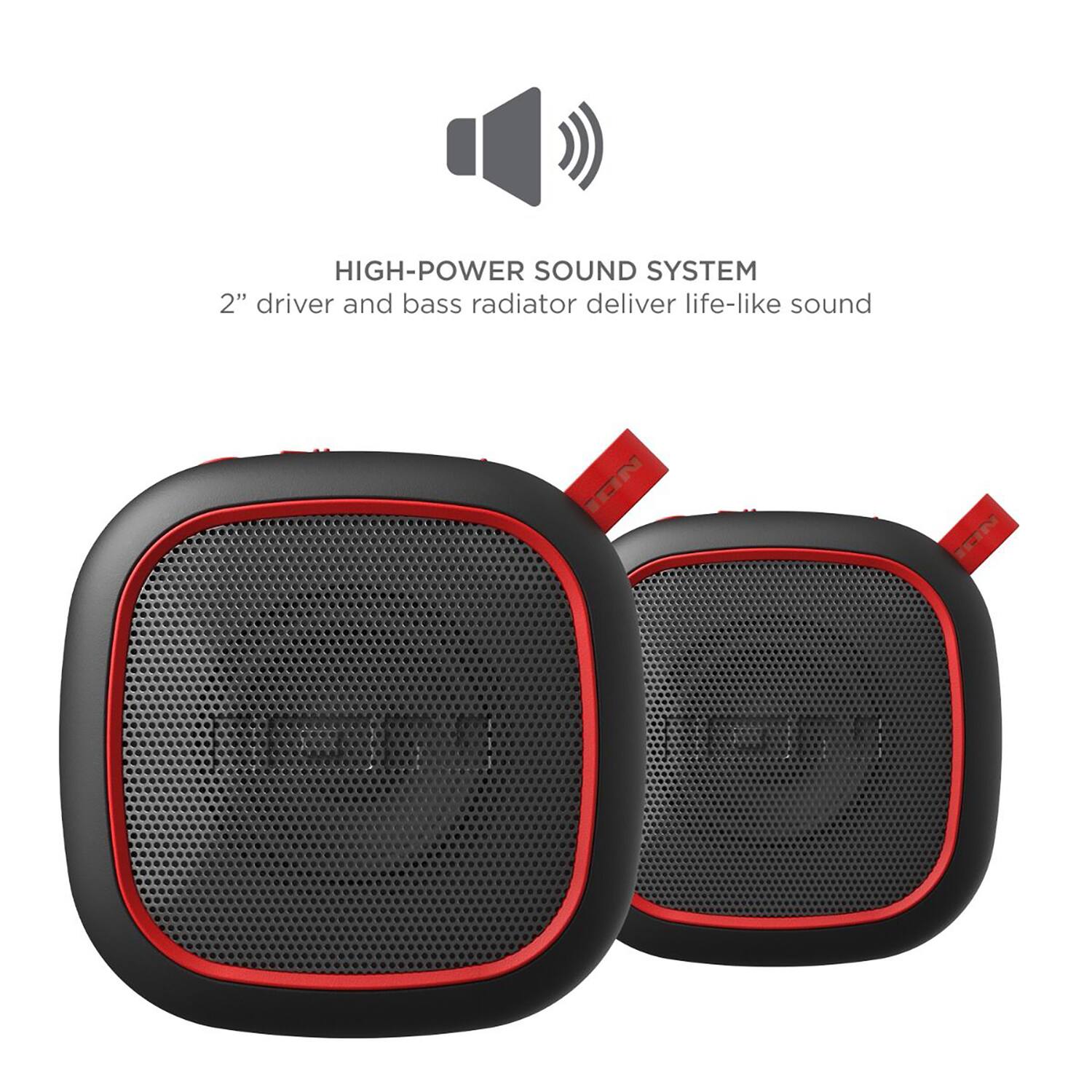 HIGH-POWER SOUND SYSTEM  
2" driver and bass radiator deliver life-like sound