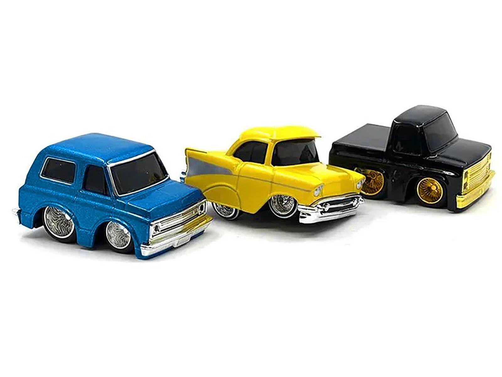 Left. Car Tuned - "Lowriders" Series 2 Chevrolet Triple Pack Set of 3 Cars Diecast Model Cars by CarTuned - Multi.