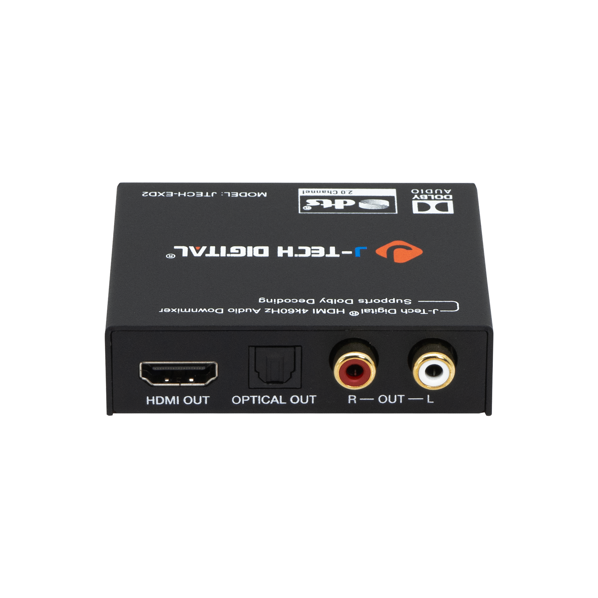 J-TECH MODEL: CUbsonot Su dts - AUDIO DOLBY DIGITAL J-TECH Decoding Dolby Supports Downmixer Audio 4k60Hz HDMI Digital J-TECH GP HDMI OUT OPTICAL OUT R-OUT-L OUT L