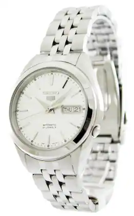 Seiko - Stainless Steel Automatic 21 Jewels SNKL15 SNKL15K1 SNKL15K Men's Watch - Silver