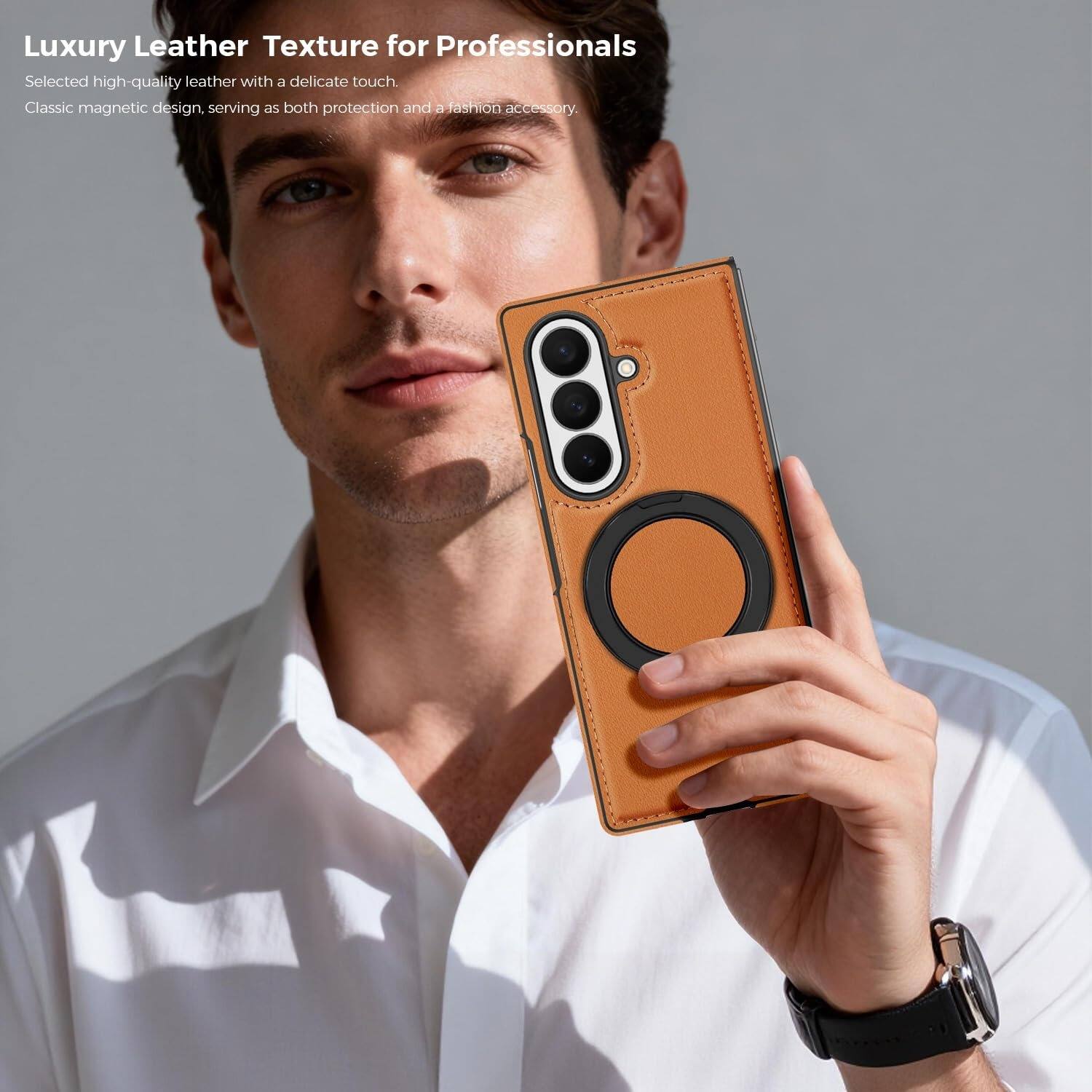 Luxury Leather Texture for Professionals

Selected high-quality leather with a delicate touch.

Classic magnetic design, serving as both protection and a fashion accessory.