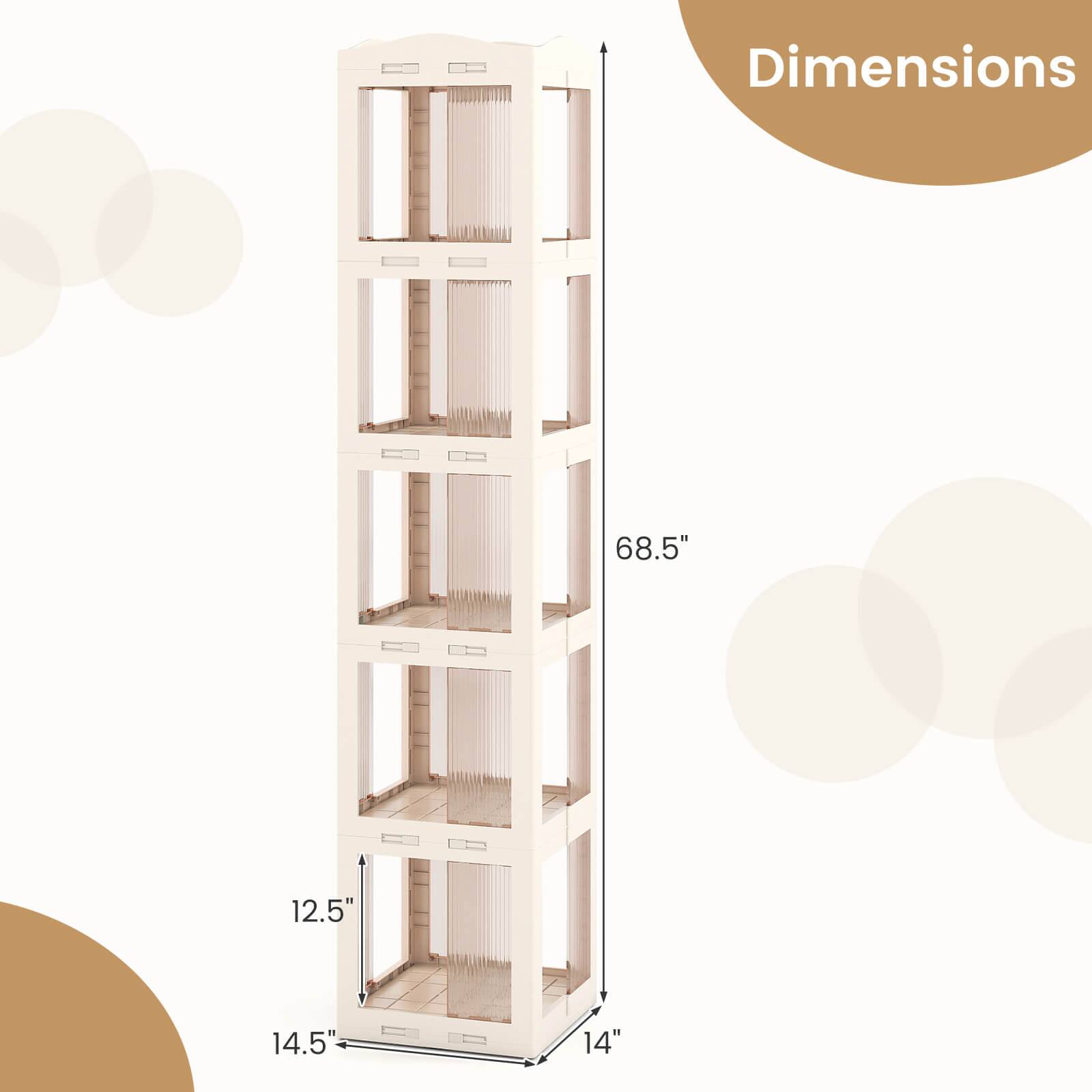 Dimensions: 68.5" x 12.5" x 14.5" x 14"