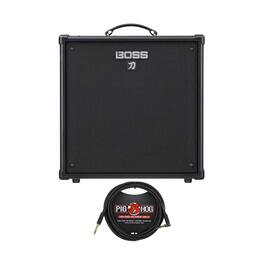 BOSS - Katana-110 Bass 1 x 10-inch 60-Watt Portable Class AB Power Amp Bundle
