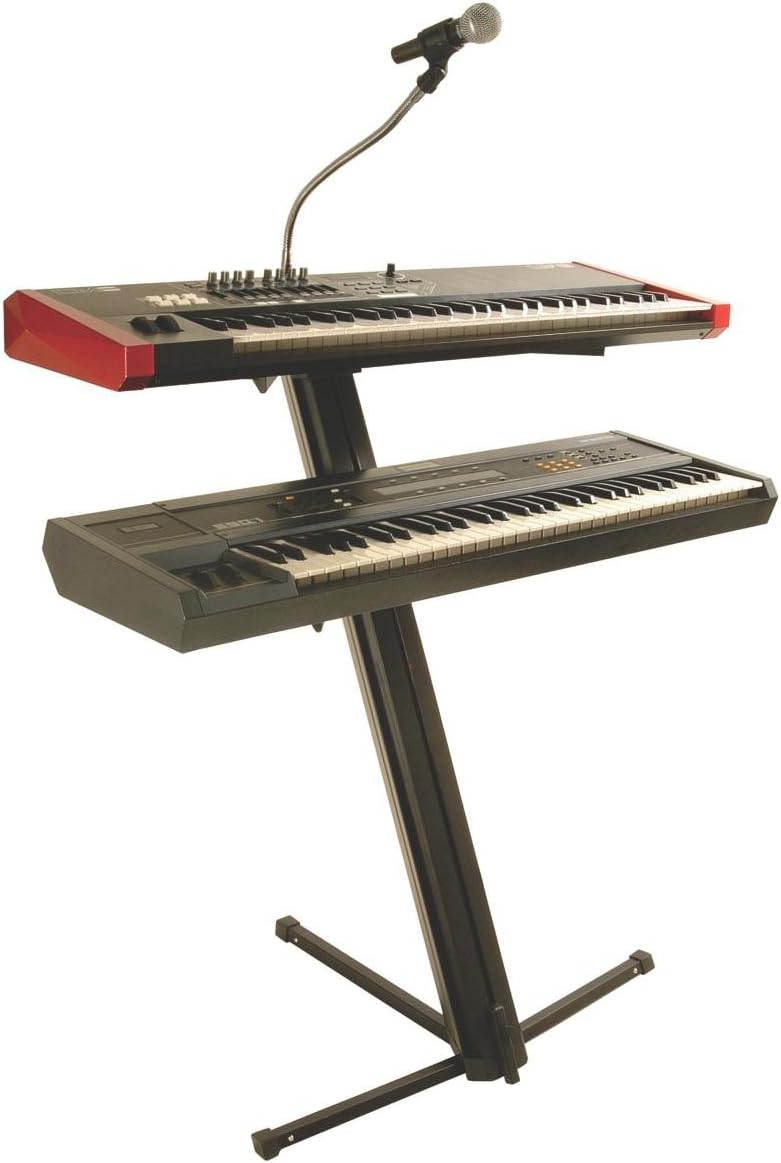 Alt View 1. On Stage Stands - On-Stage KS9102 Quantum Core Column Keyboard Stand,Black - "NA".