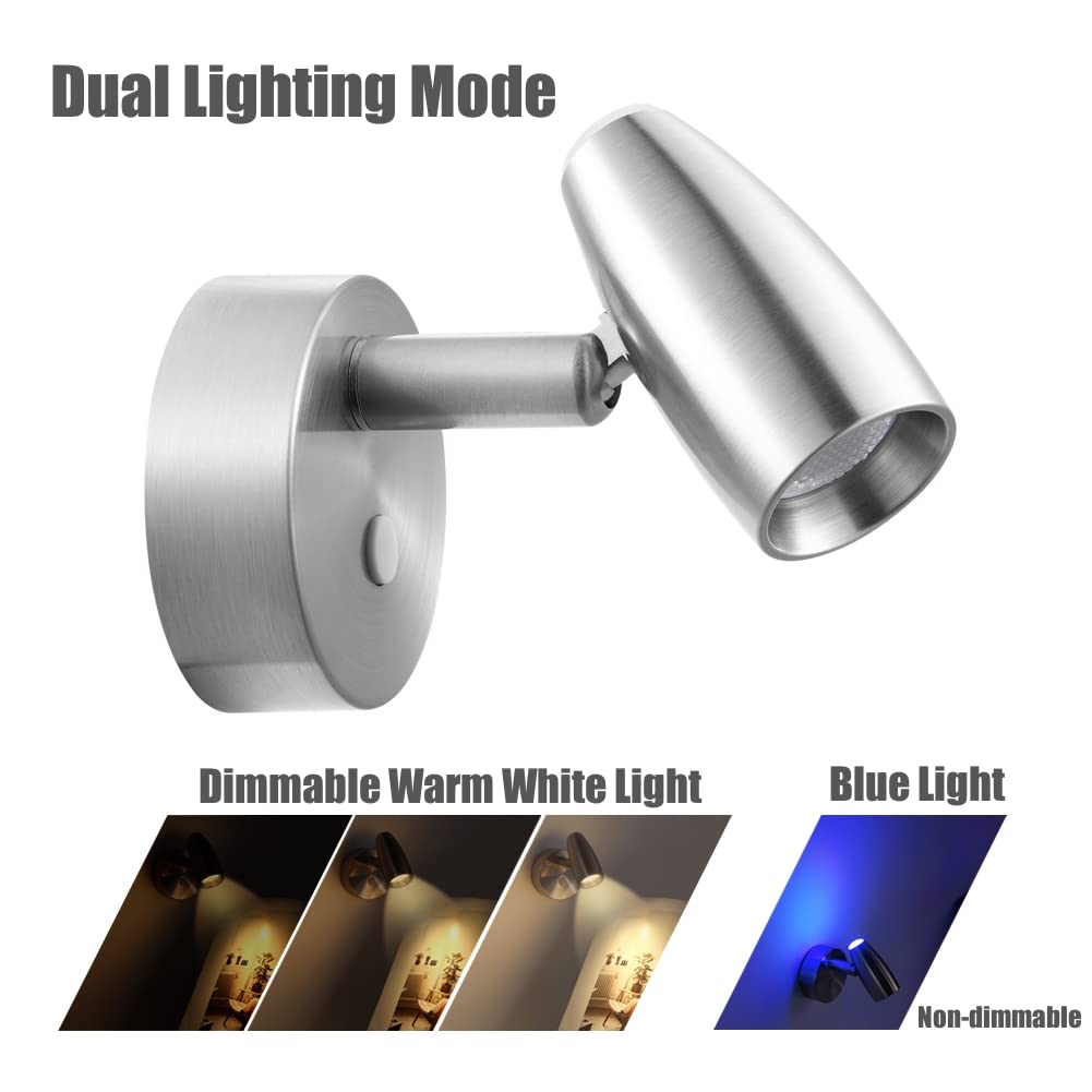 Dual Lighting Mode

Dimmable Warm White Light

Blue Light

Non-dimmable